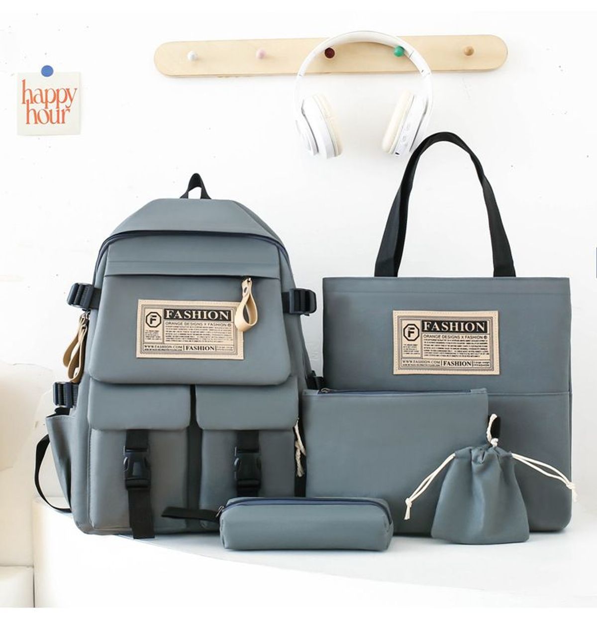 BALO COMBO 5 MÓN ĐA DỤNG CHỐNG THẤM VẢI POLYESTER CAO CẤP QUẢNG CHÂU WH746 - WINNIE HOUSE BALO COMBO 5 MÓN ĐA DỤNG CHỐNG THẤM VẢI POLYESTER CAO CẤP QUẢNG CHÂU WH746 - WINNIE HOUSE