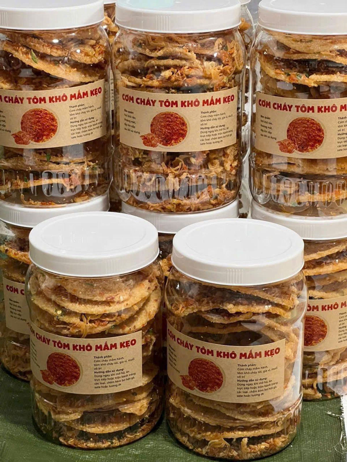 CƠM CHÁY TÔM KHÔ MẮM KẸO: ĐẬM ĐÀ HƯƠNG VỊ VIỆT 500G - WINNIE HOUSE CƠM CHÁY TÔM KHÔ MẮM KẸO: ĐẬM ĐÀ HƯƠNG VỊ VIỆT 500G - WINNIE HOUSE