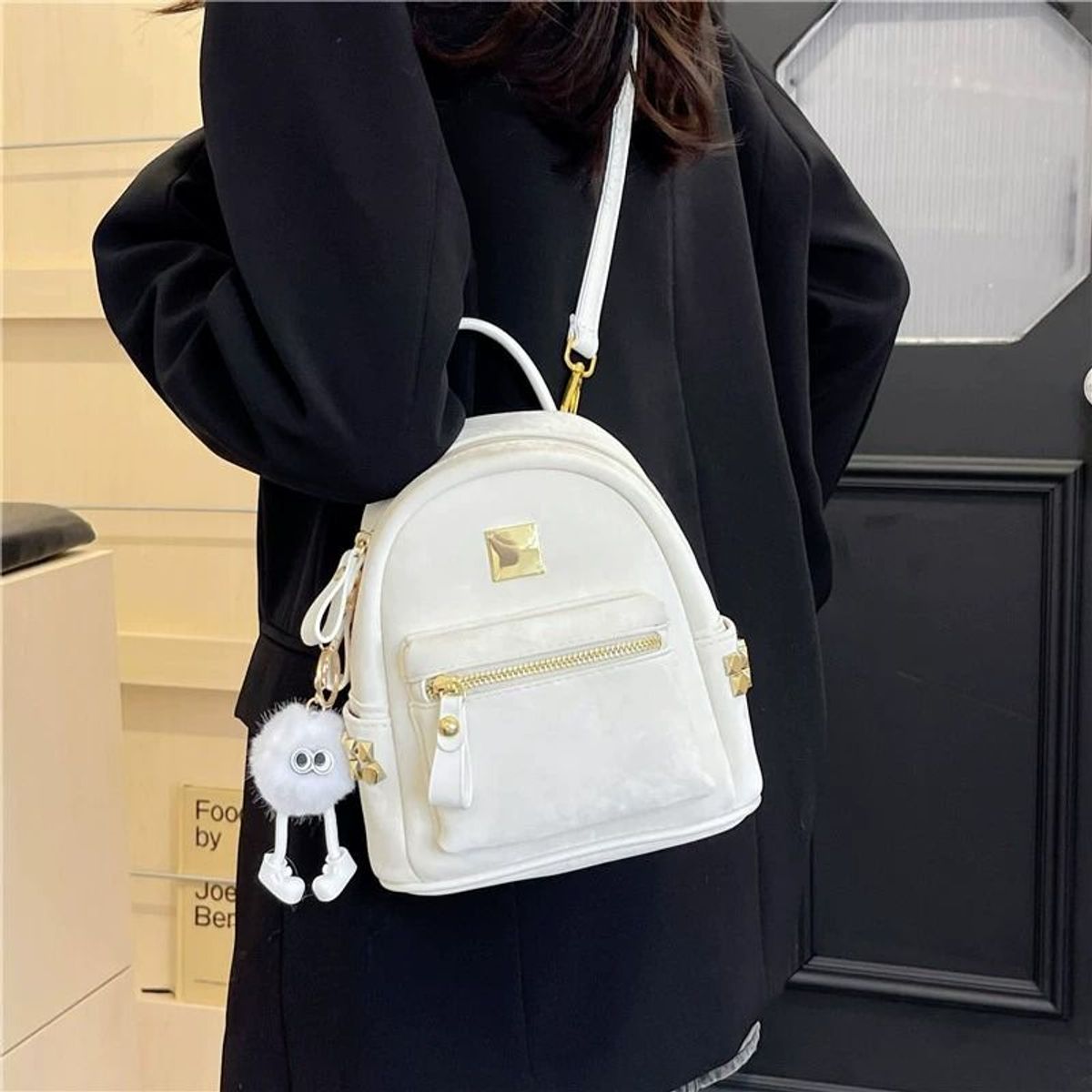 BALO MINI DA NHUNG SIÊU XINH, NHỎ GỌN, ĐÁNG YÊU, PHỐI ĐỒ SIÊU CHẤT WH766 - WINNIE HOUSE BALO MINI DA NHUNG SIÊU XINH, NHỎ GỌN, ĐÁNG YÊU, PHỐI ĐỒ SIÊU CHẤT WH766 - WINNIE HOUSE