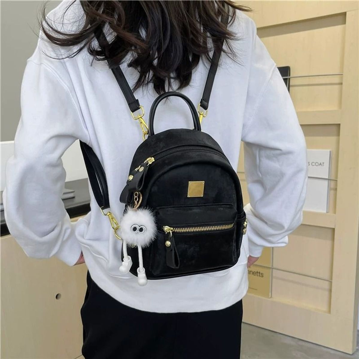 BALO MINI DA NHUNG SIÊU XINH, NHỎ GỌN, ĐÁNG YÊU, PHỐI ĐỒ SIÊU CHẤT WH766 - WINNIE HOUSE BALO MINI DA NHUNG SIÊU XINH, NHỎ GỌN, ĐÁNG YÊU, PHỐI ĐỒ SIÊU CHẤT WH766 - WINNIE HOUSE
