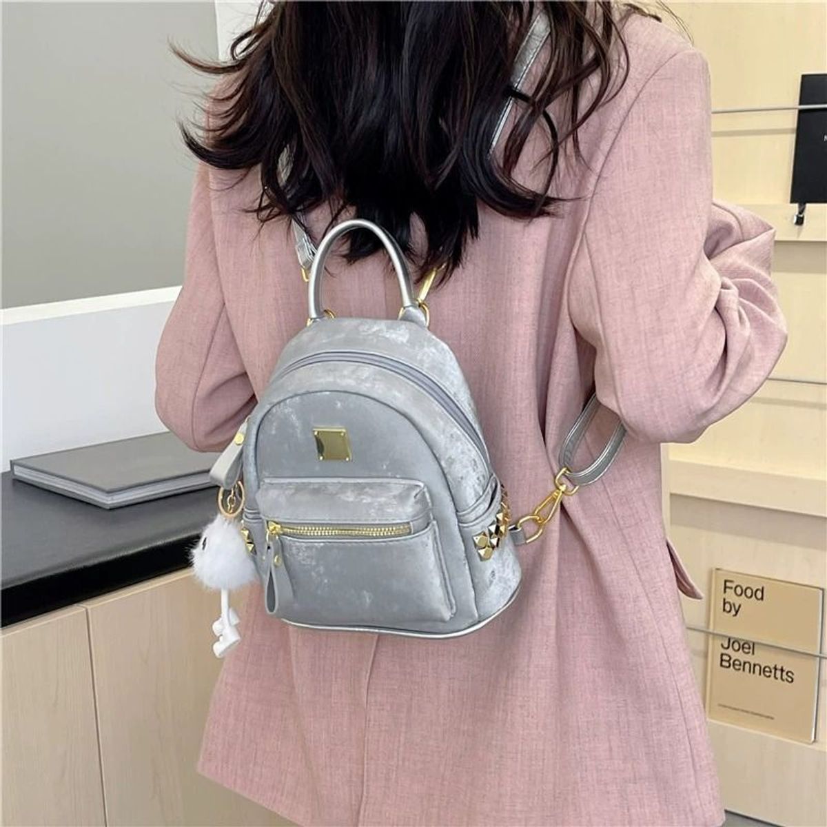 BALO MINI DA NHUNG SIÊU XINH, NHỎ GỌN, ĐÁNG YÊU, PHỐI ĐỒ SIÊU CHẤT WH766 - WINNIE HOUSE BALO MINI DA NHUNG SIÊU XINH, NHỎ GỌN, ĐÁNG YÊU, PHỐI ĐỒ SIÊU CHẤT WH766 - WINNIE HOUSE