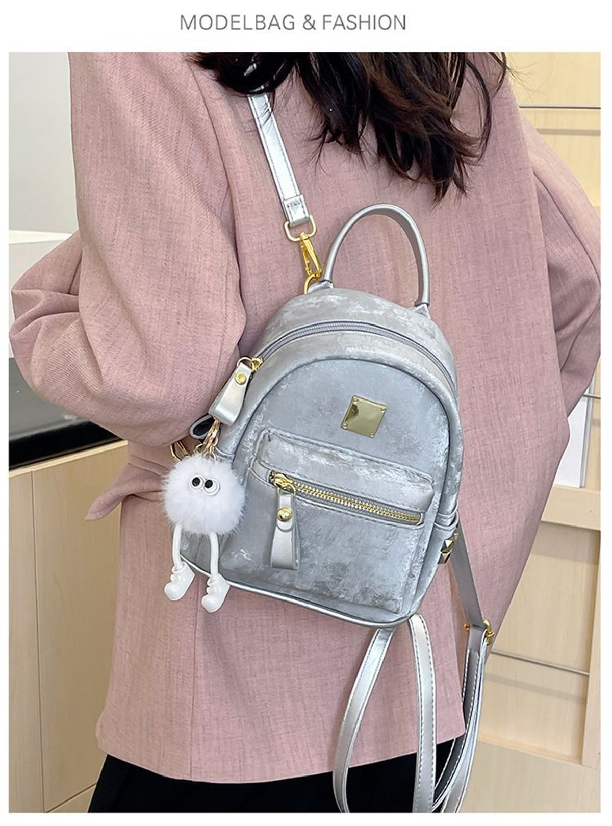 BALO MINI DA NHUNG SIÊU XINH, NHỎ GỌN, ĐÁNG YÊU, PHỐI ĐỒ SIÊU CHẤT WH766 - WINNIE HOUSE BALO MINI DA NHUNG SIÊU XINH, NHỎ GỌN, ĐÁNG YÊU, PHỐI ĐỒ SIÊU CHẤT WH766 - WINNIE HOUSE