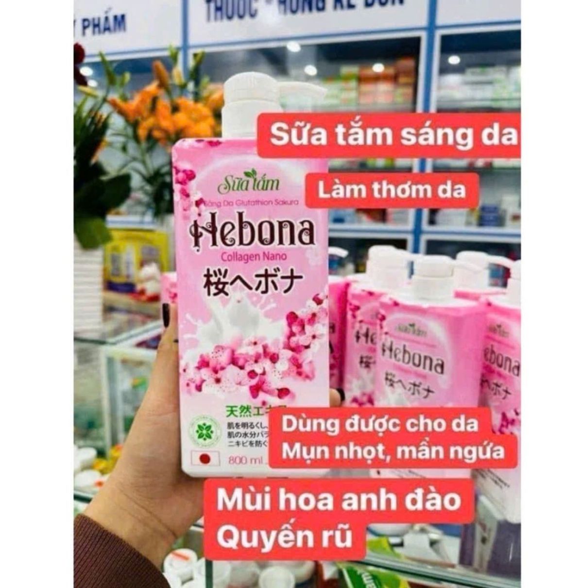 sữa tắm hebona chai 800ml, giúp làm trắng da loại bỏ tế bào chết. sữa tắm hebona chai 800ml, giúp làm trắng da loại bỏ tế bào chết.