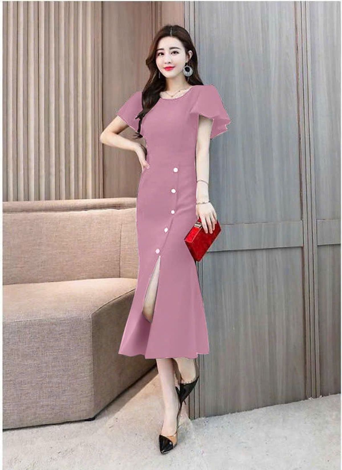 Đầm nữ đuôi cá tay cánh tiên, sang trọng hàng cao cấp Đầm nữ đuôi cá tay cánh tiên, sang trọng hàng cao cấp