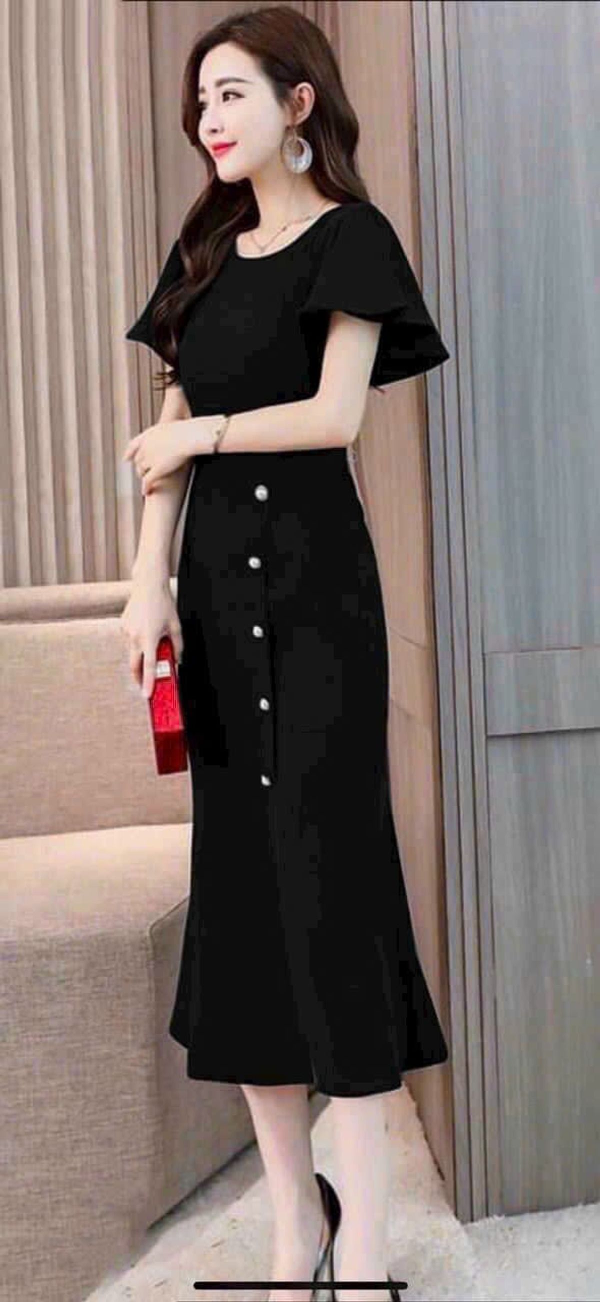 Đầm nữ đuôi cá tay cánh tiên, sang trọng hàng cao cấp Đầm nữ đuôi cá tay cánh tiên, sang trọng hàng cao cấp