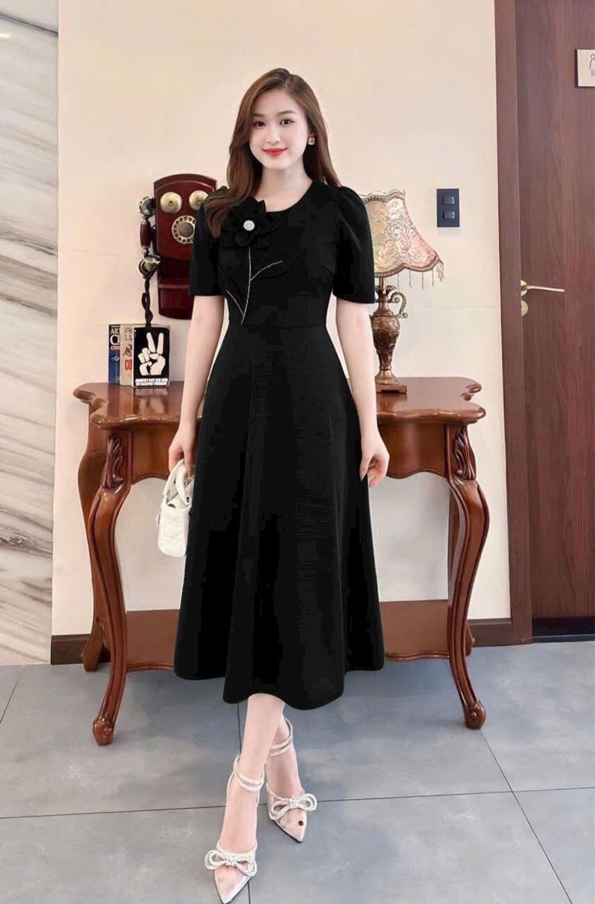Đầm xoè bông ngực tk sang trọng hàng cao cấp Đầm xoè bông ngực tk sang trọng hàng cao cấp