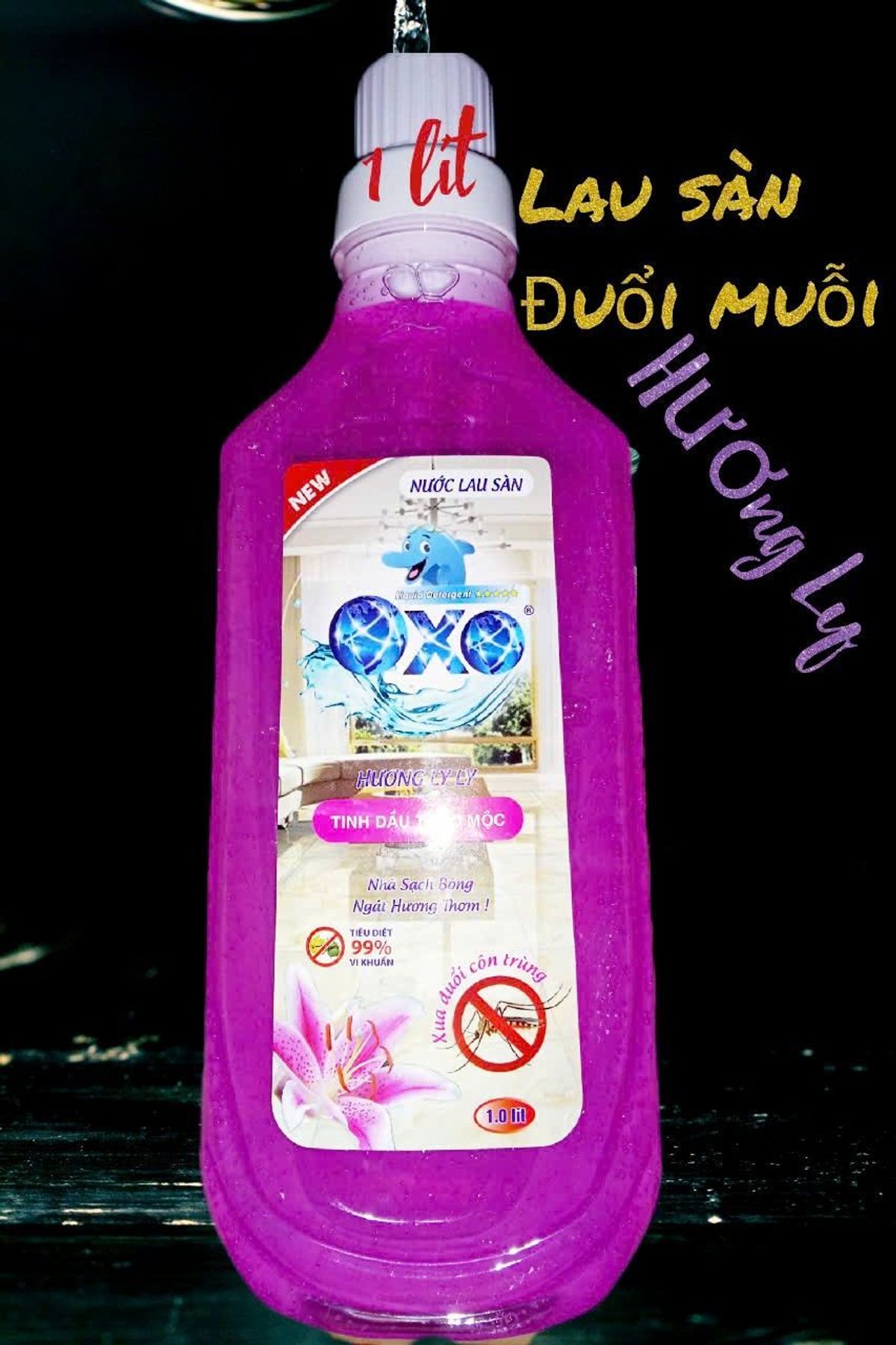 Nước lau sàn đặc trị muỗi tinh dầu thảo mộc OXO. Dung tích 1 lít Nước lau sàn đặc trị muỗi tinh dầu thảo mộc OXO. Dung tích 1 lít