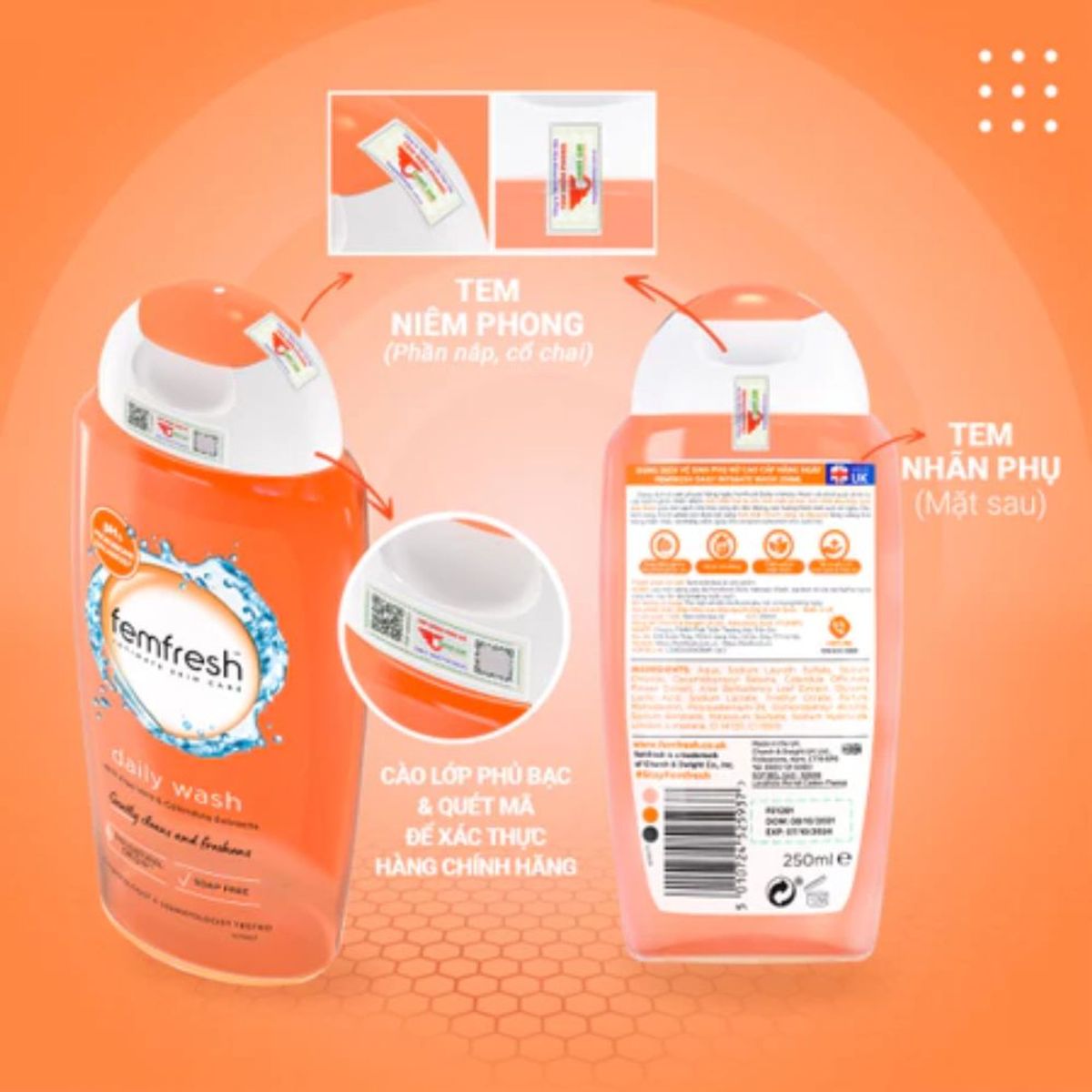 Dung Dịch Vệ Sinh Phụ Nữ Femfresh Daily Intimate Wash 250ml Anh Quốc Dung Dịch Vệ Sinh Phụ Nữ Femfresh Daily Intimate Wash 250ml Anh Quốc