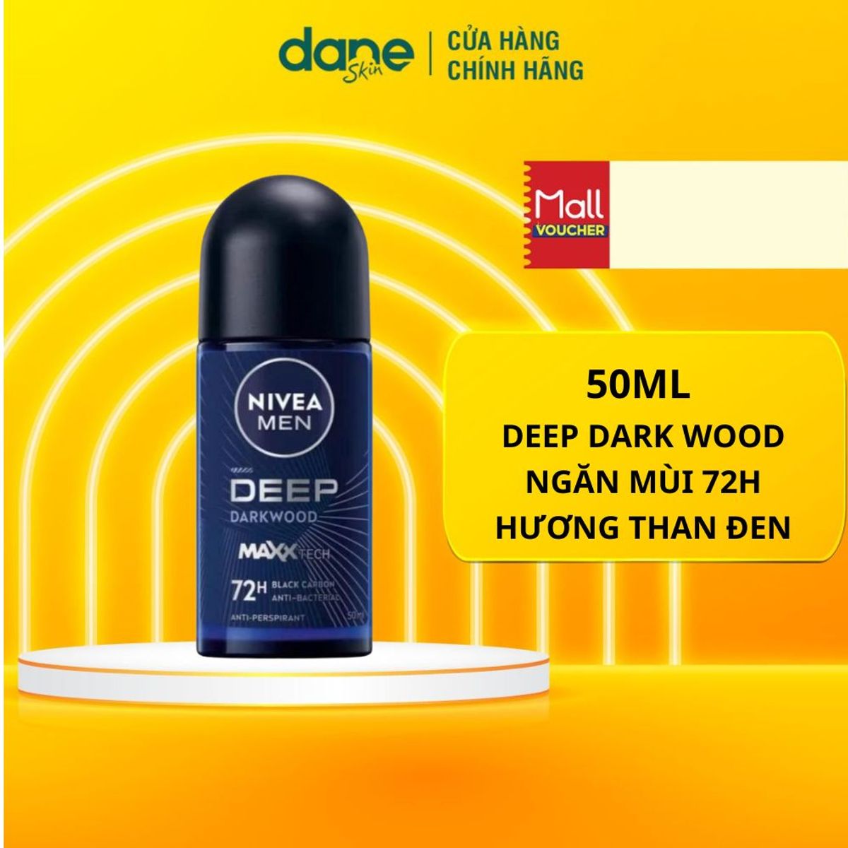 Lăn Khử Mùi Cho Nam NIVEA MEN 50ml - khử mùi, ngăn tiết mồ hôi, khô thoáng đến 72h Lăn Khử Mùi Cho Nam NIVEA MEN 50ml - khử mùi, ngăn tiết mồ hôi, khô thoáng đến 72h