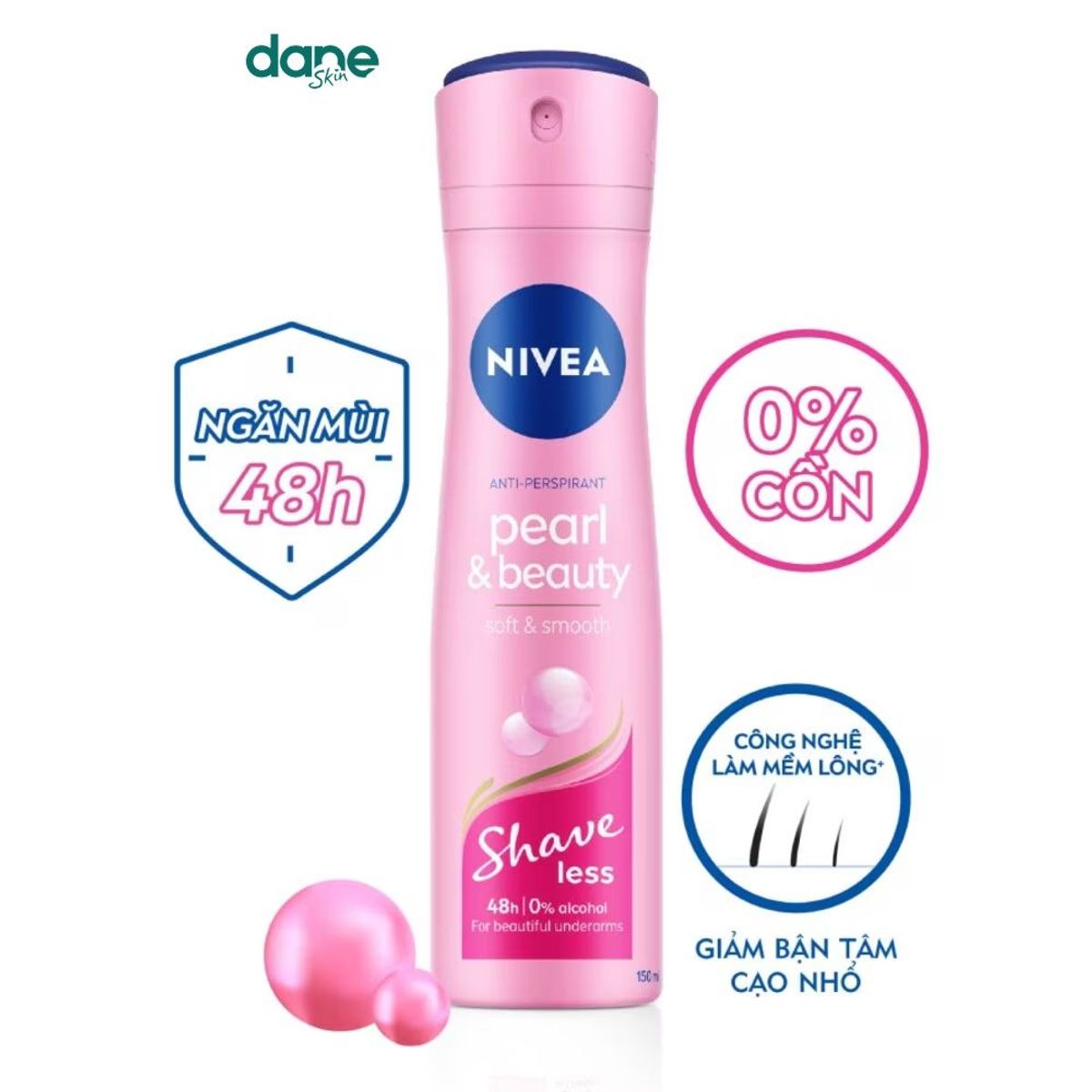 Xịt Khử Mùi Nữ NIVEA 150ml - giảm tiết mồ hôi, giảm thâm sạm và ngăn mùi Xịt Khử Mùi Nữ NIVEA 150ml - giảm tiết mồ hôi, giảm thâm sạm và ngăn mùi