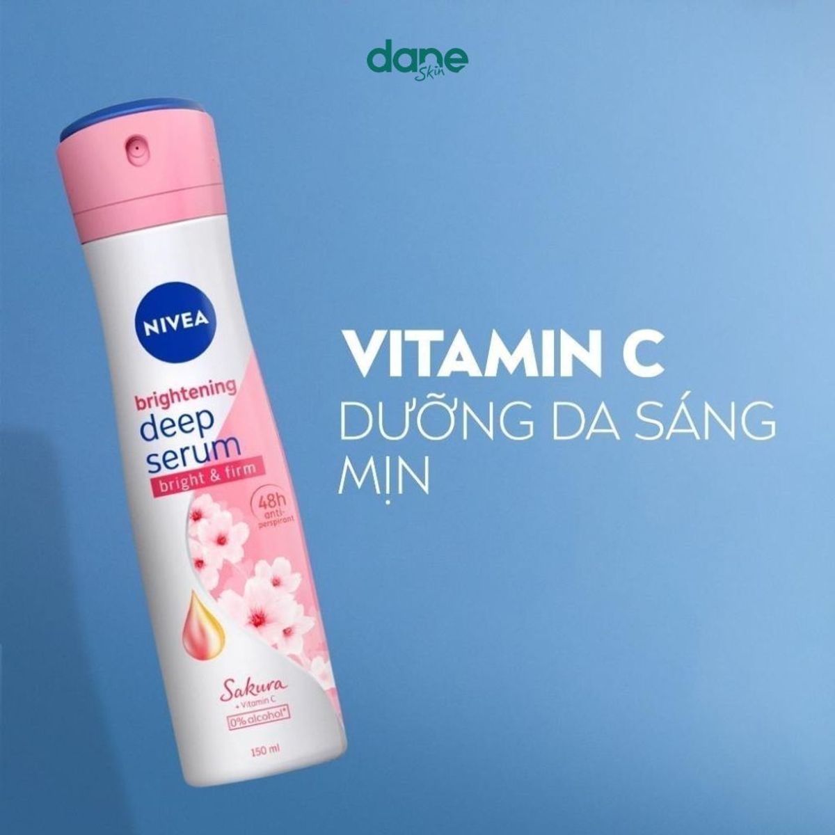 Xịt Khử Mùi Nữ NIVEA 150ml - giảm tiết mồ hôi, giảm thâm sạm và ngăn mùi Xịt Khử Mùi Nữ NIVEA 150ml - giảm tiết mồ hôi, giảm thâm sạm và ngăn mùi