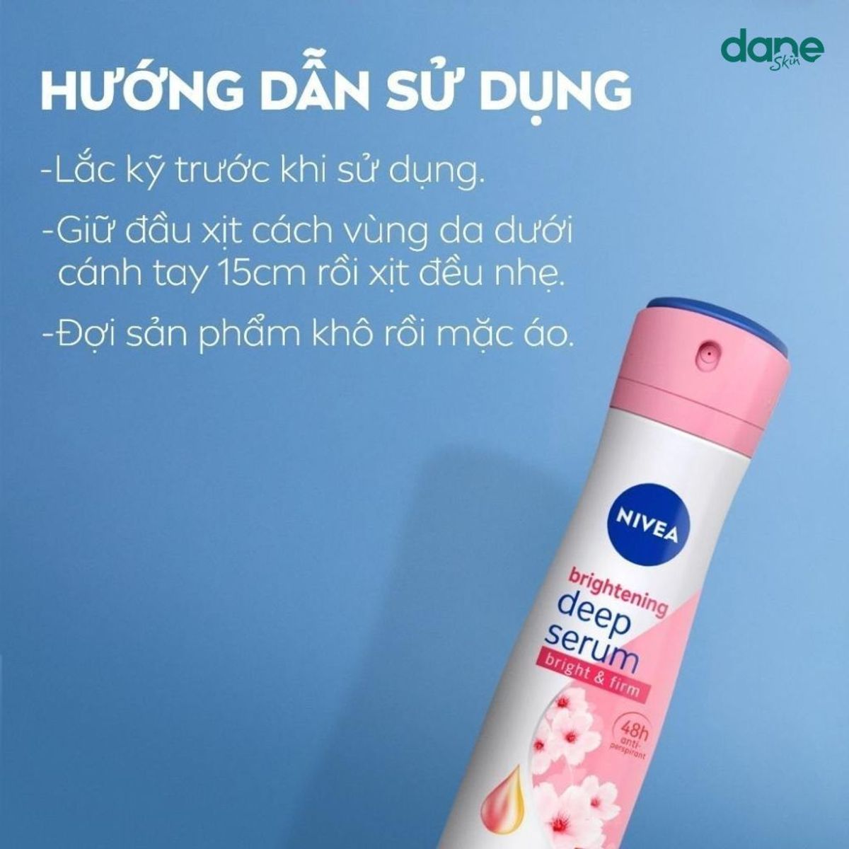 Xịt Khử Mùi Nữ NIVEA 150ml - giảm tiết mồ hôi, giảm thâm sạm và ngăn mùi Xịt Khử Mùi Nữ NIVEA 150ml - giảm tiết mồ hôi, giảm thâm sạm và ngăn mùi