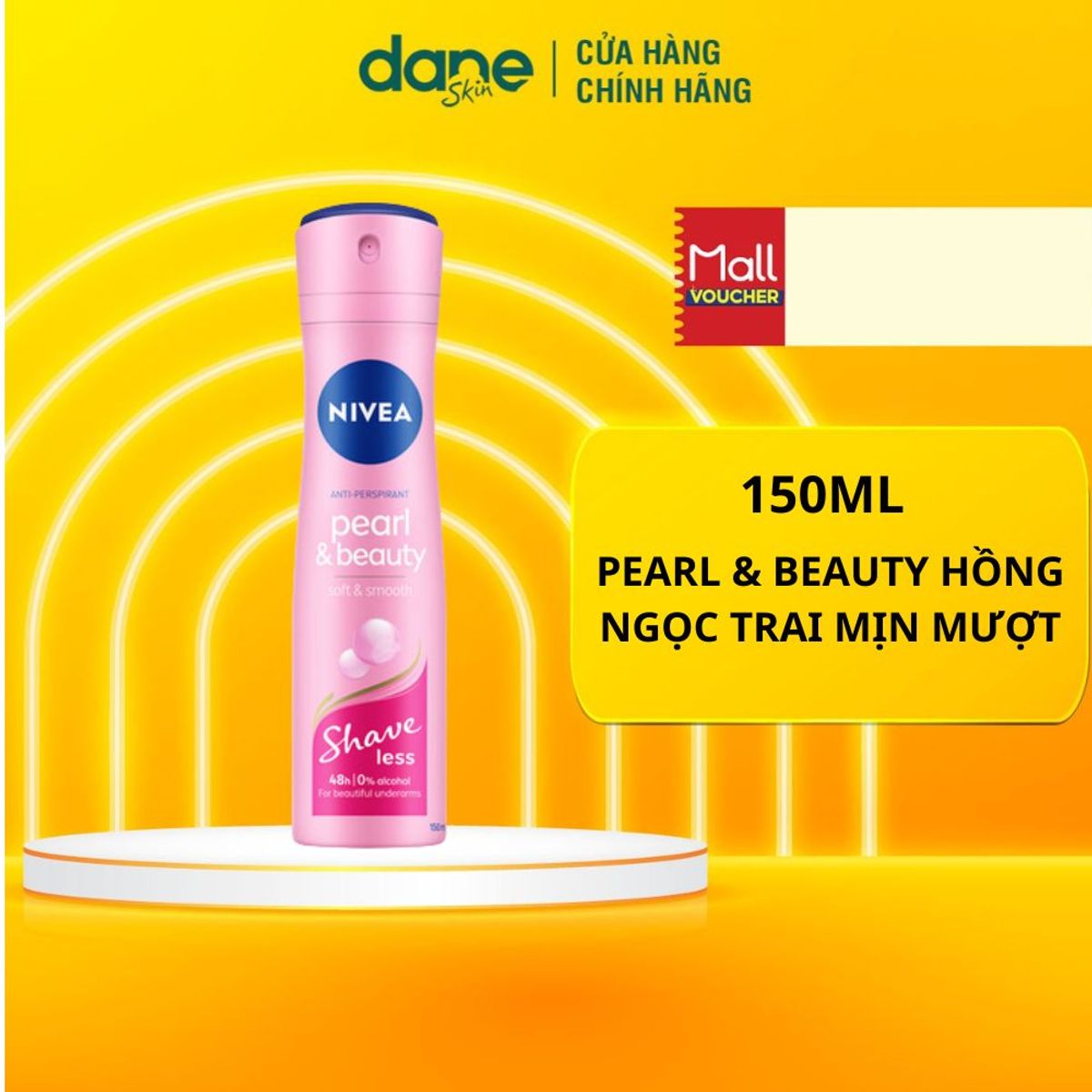 Xịt Khử Mùi Nữ NIVEA 150ml - giảm tiết mồ hôi, giảm thâm sạm và ngăn mùi Xịt Khử Mùi Nữ NIVEA 150ml - giảm tiết mồ hôi, giảm thâm sạm và ngăn mùi