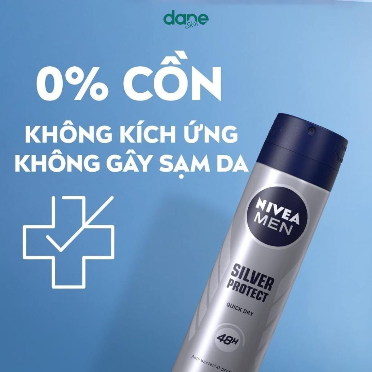 Xịt khử mùi Cho Nam NIVEA MEN 150ml - khử mùi, ngăn tiết mồ hôi, khô thoáng đến 72h Xịt khử mùi Cho Nam NIVEA MEN 150ml - khử mùi, ngăn tiết mồ hôi, khô thoáng đến 72h