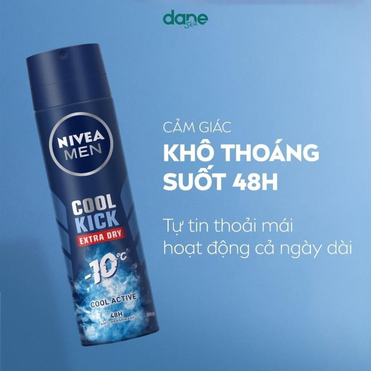 Xịt khử mùi Cho Nam NIVEA MEN 150ml - khử mùi, ngăn tiết mồ hôi, khô thoáng đến 72h Xịt khử mùi Cho Nam NIVEA MEN 150ml - khử mùi, ngăn tiết mồ hôi, khô thoáng đến 72h