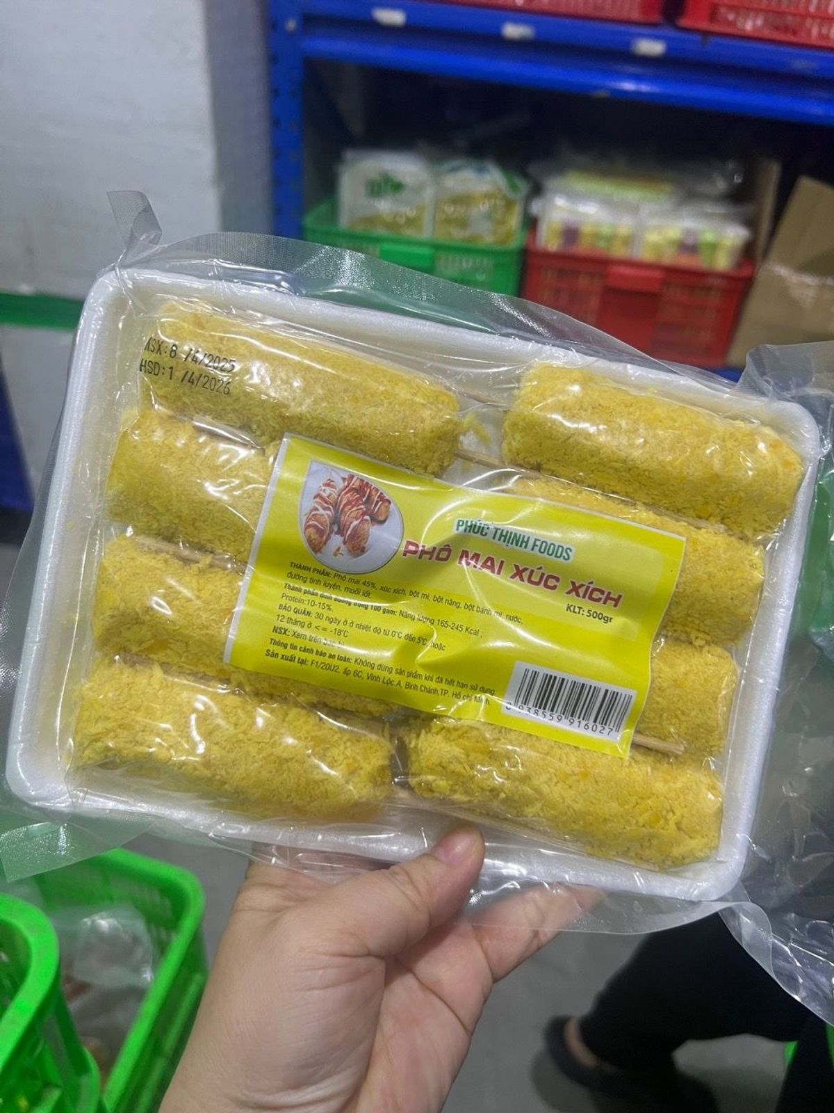 Xúc xích hotdog phô mai 500gr 8 cây (giao tphcm) Xúc xích hotdog phô mai 500gr 8 cây (giao tphcm)