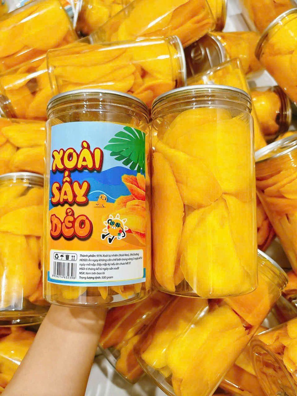Xoài sấy dẻo hủ PET (500g) - Mềm dẻo tự nhiên, Đậm vị miền Nhiệt đới Xoài sấy dẻo hủ PET (500g) - Mềm dẻo tự nhiên, Đậm vị miền Nhiệt đới