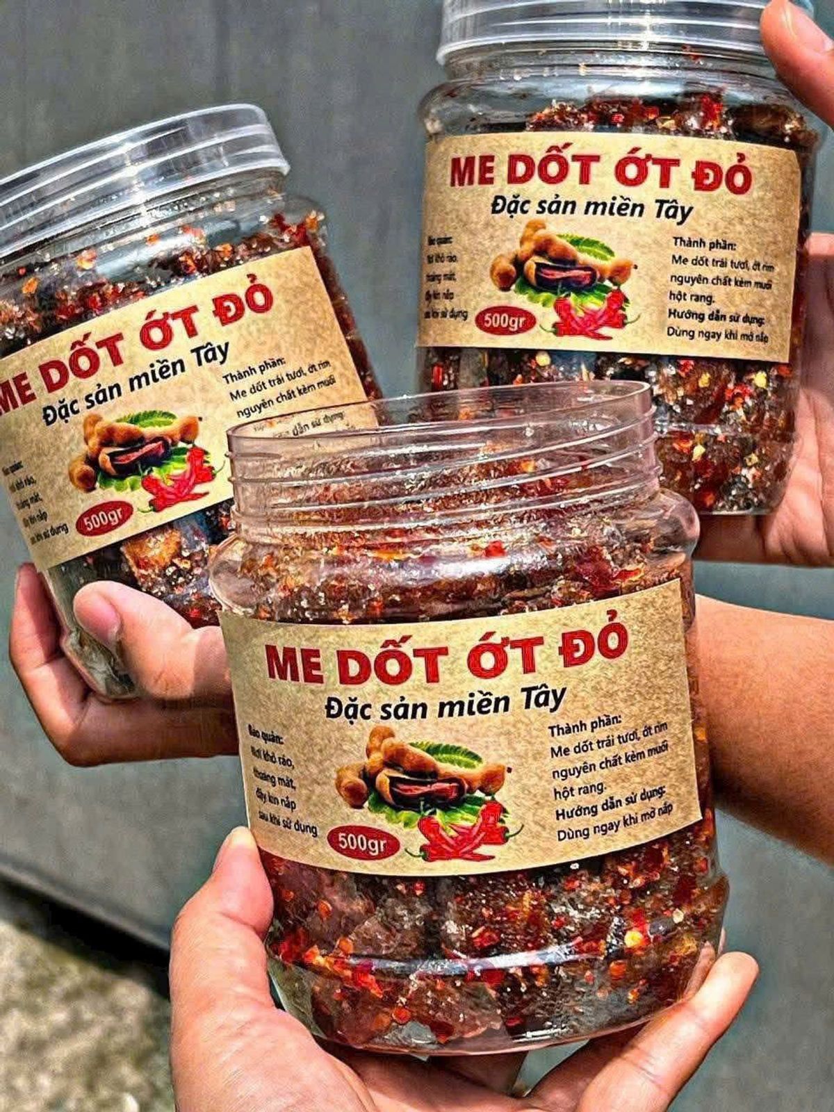 ME DỐT MUỐI ỚT - VUA CHUA CAY, NGON KHÔNG CẦN CHỈNH 500G - WINNIE HOUSE ME DỐT MUỐI ỚT - VUA CHUA CAY, NGON KHÔNG CẦN CHỈNH 500G - WINNIE HOUSE