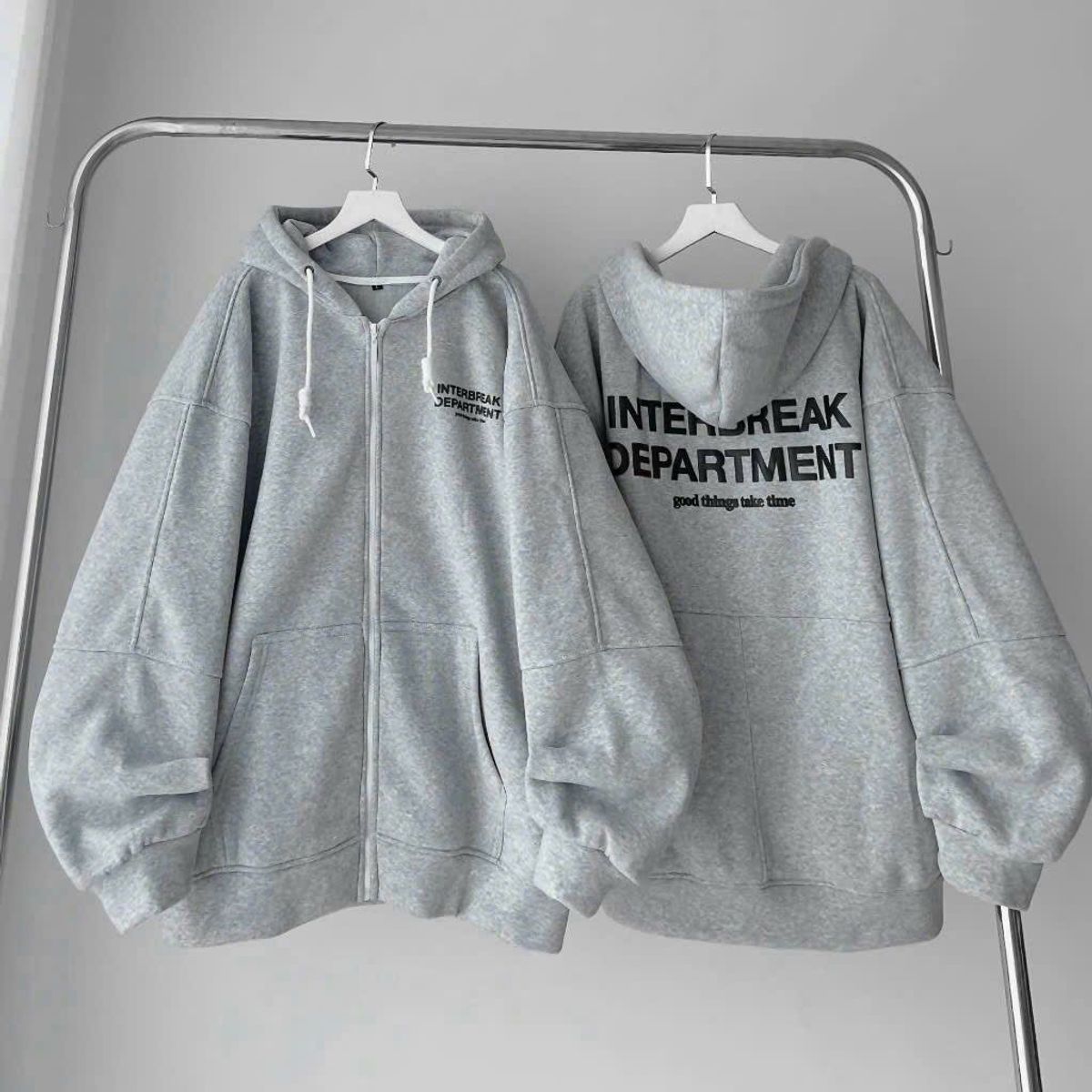 Áo Khoác Nỉ Hoodie Zip INTERBREAK Nhiều Màu Form Rộng Unisex Nam Nữ Áo Khoác Nỉ Hoodie Zip INTERBREAK Nhiều Màu Form Rộng Unisex Nam Nữ