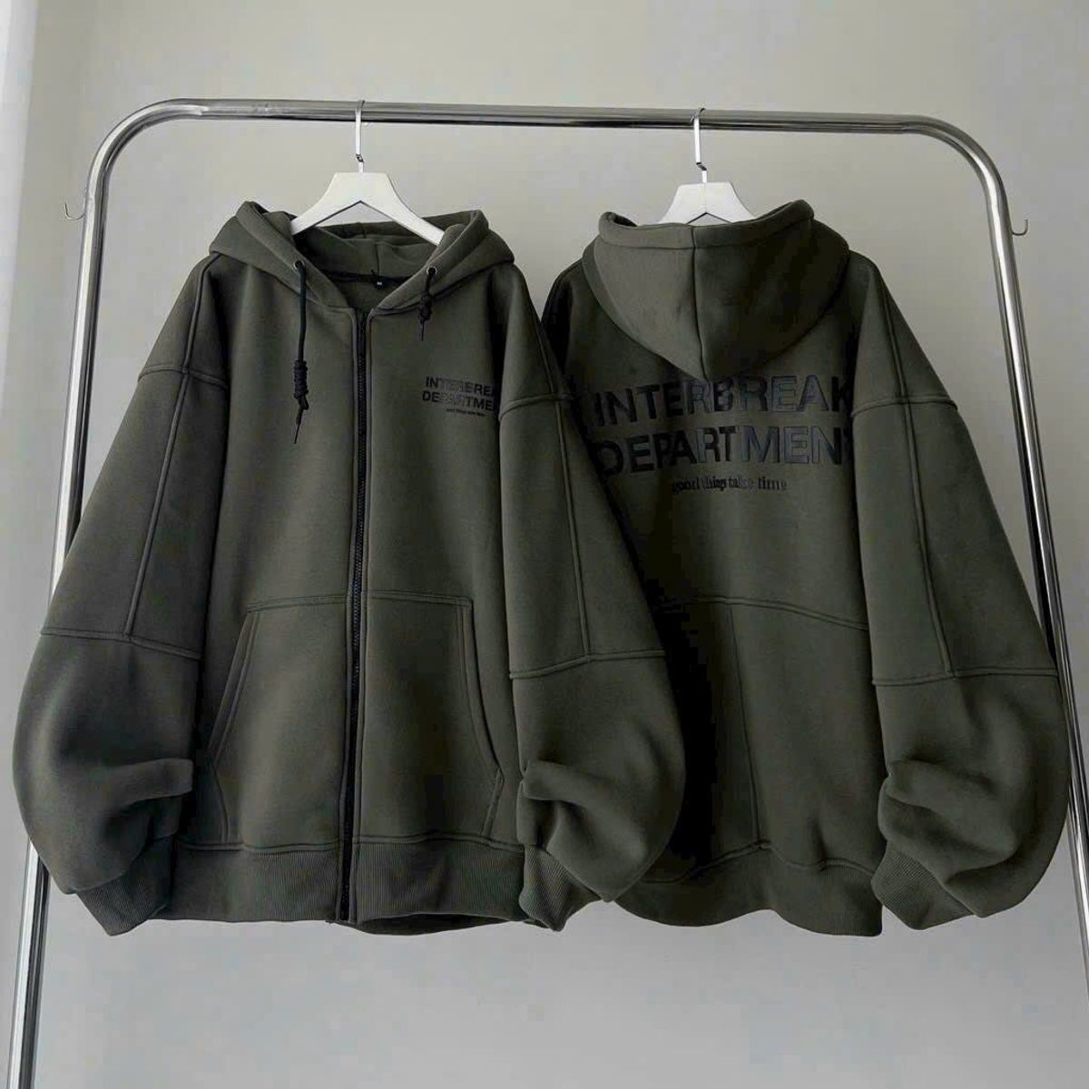 Áo Khoác Nỉ Hoodie Zip INTERBREAK Nhiều Màu Form Rộng Unisex Nam Nữ Áo Khoác Nỉ Hoodie Zip INTERBREAK Nhiều Màu Form Rộng Unisex Nam Nữ