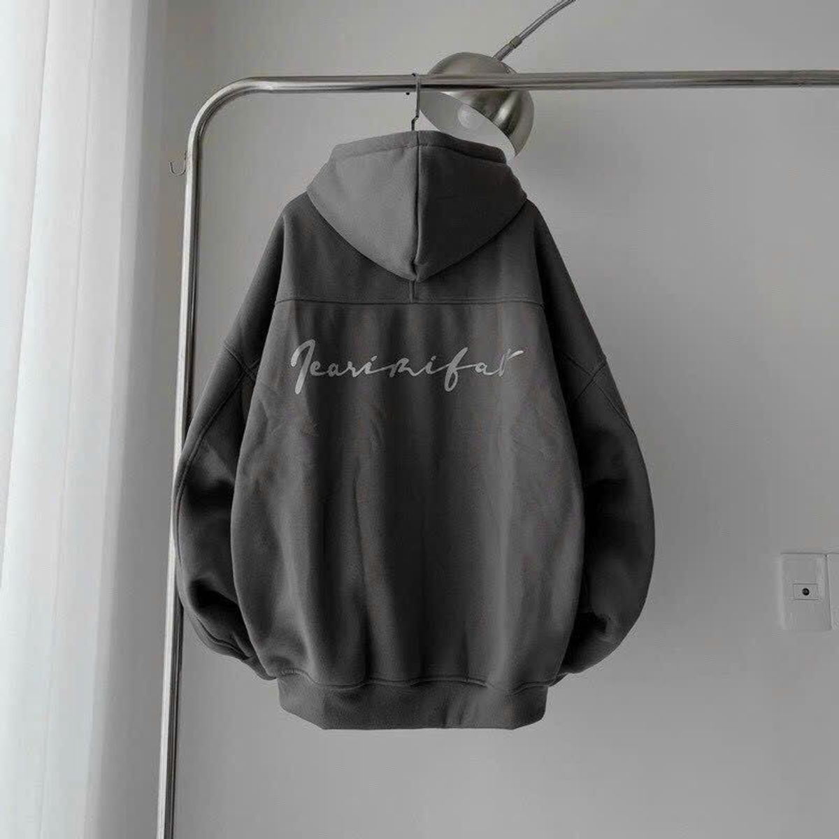Áo Khoác Zip Nỉ Fearirifar Phản Quang Form Rộng Unisex Nam Nữ Áo Khoác Zip Nỉ Fearirifar Phản Quang Form Rộng Unisex Nam Nữ