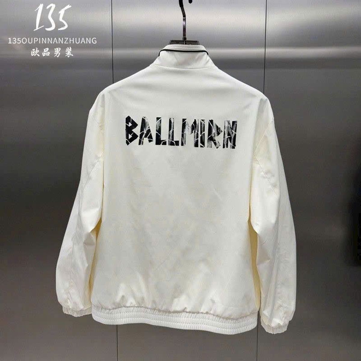 Áo khoác dù BALLMIRN Logo In nam nữ unisex, Áo bomber dù Phối Sọc Áo khoác dù BALLMIRN Logo In nam nữ unisex, Áo bomber dù Phối Sọc