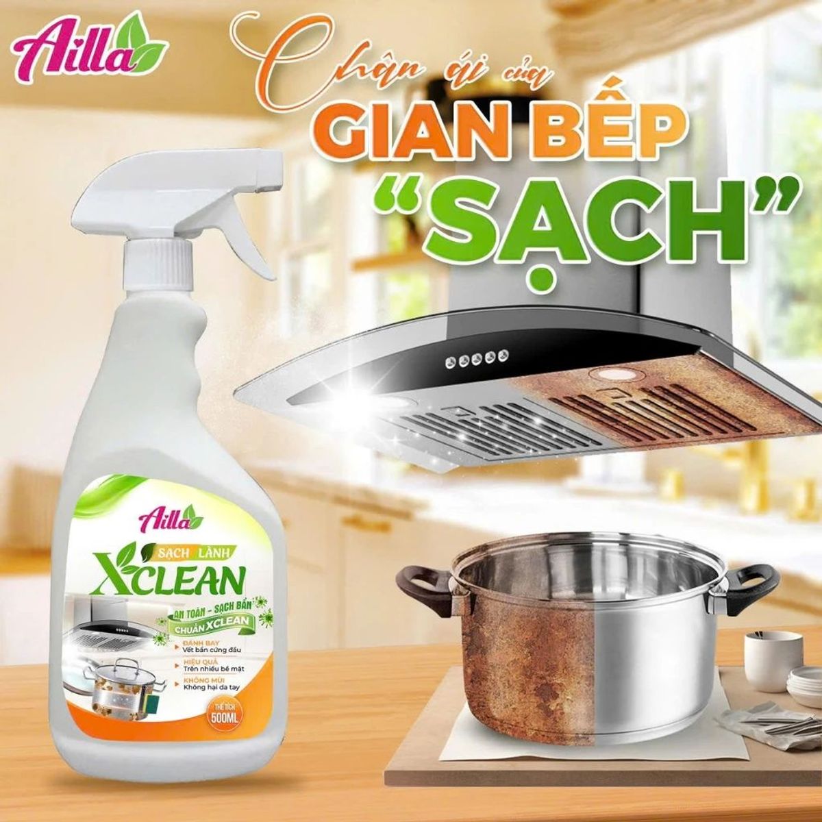 Tẩy Đa Năng XClean 500ml Vệ Sinh Sạch Dầu Mỡ, Xử Lý Cặn canxi an toàn sạch bụi bẩn Trên Thiết Bị Nhà Bếp Tẩy Đa Năng XClean 500ml Vệ Sinh Sạch Dầu Mỡ, Xử Lý Cặn canxi an toàn sạch bụi bẩn Trên Thiết Bị Nhà Bếp