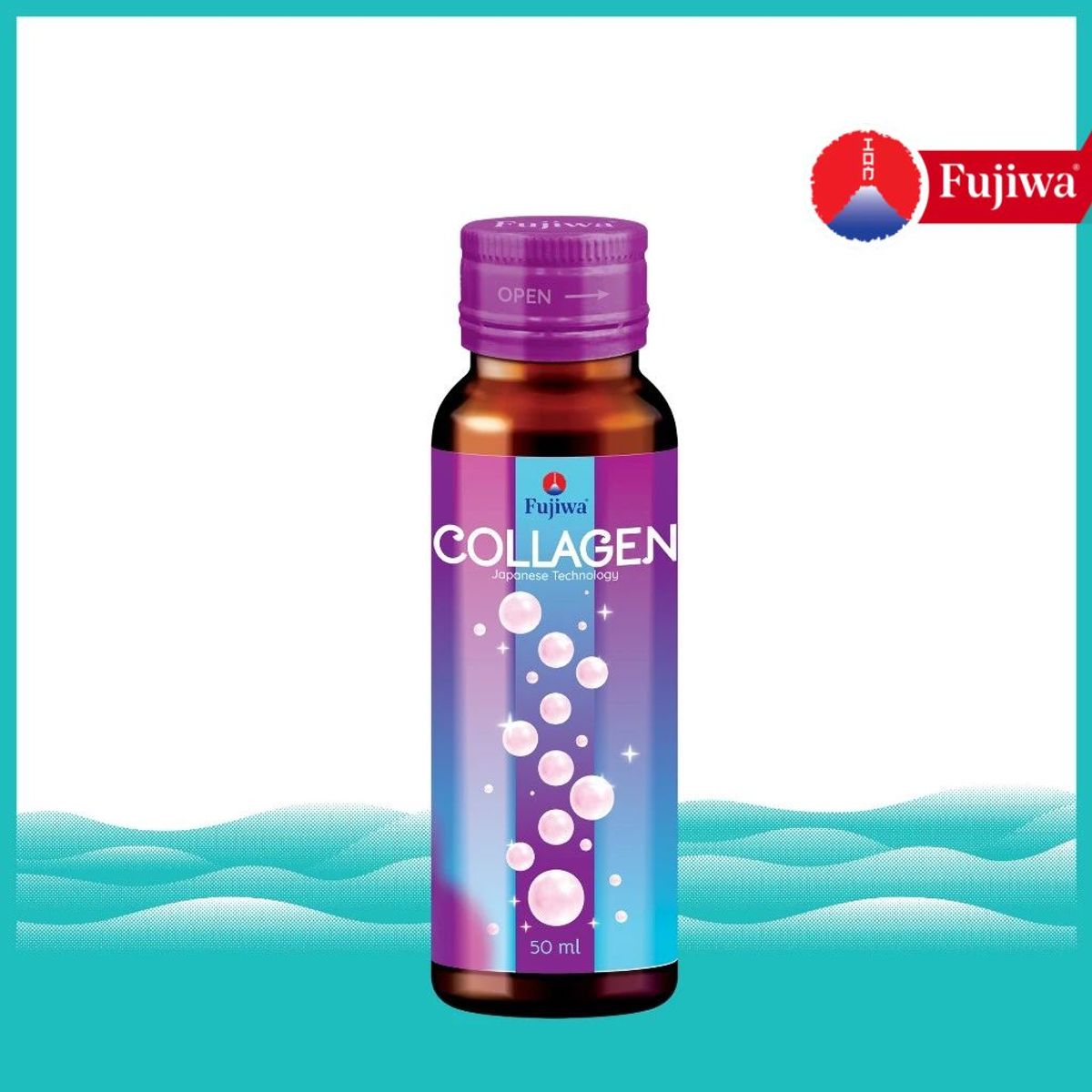 Hộp 10 Chai Nước Uống Đẹp Da Fujiwa Collagen 50ml - Ngăn ngừa lão hoá da, Giảm nếp nhăn, Giúp tóc suôn mượt Hộp 10 Chai Nước Uống Đẹp Da Fujiwa Collagen 50ml - Ngăn ngừa lão hoá da, Giảm nếp nhăn, Giúp tóc suôn mượt