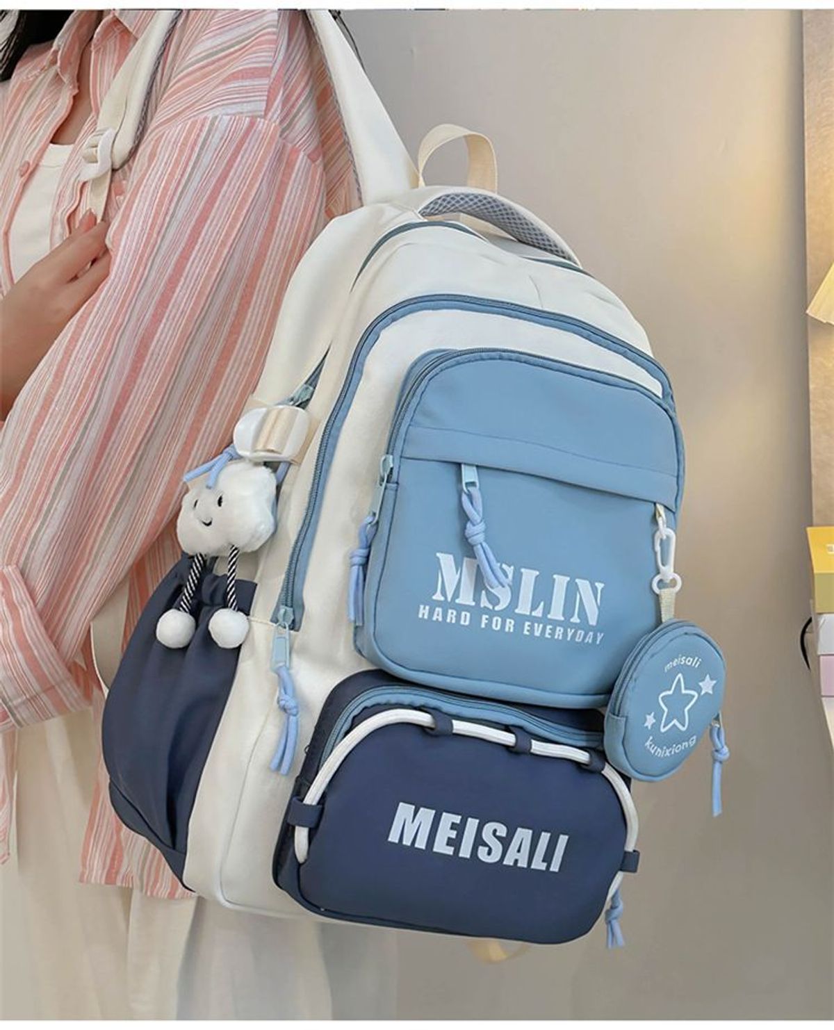 BALO RETRO MỸ PASTEL SIÊU NHẸ, NHIỀU NGĂN, ĐẸP CHUẨN TREND WH844 - WINNIE HOUSE BALO RETRO MỸ PASTEL SIÊU NHẸ, NHIỀU NGĂN, ĐẸP CHUẨN TREND WH844 - WINNIE HOUSE