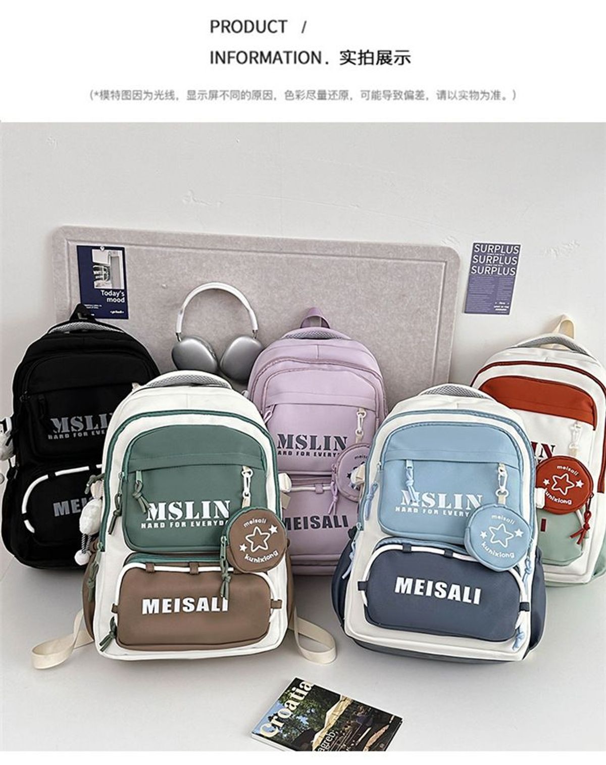 BALO RETRO MỸ PASTEL SIÊU NHẸ, NHIỀU NGĂN, ĐẸP CHUẨN TREND WH844 - WINNIE HOUSE BALO RETRO MỸ PASTEL SIÊU NHẸ, NHIỀU NGĂN, ĐẸP CHUẨN TREND WH844 - WINNIE HOUSE