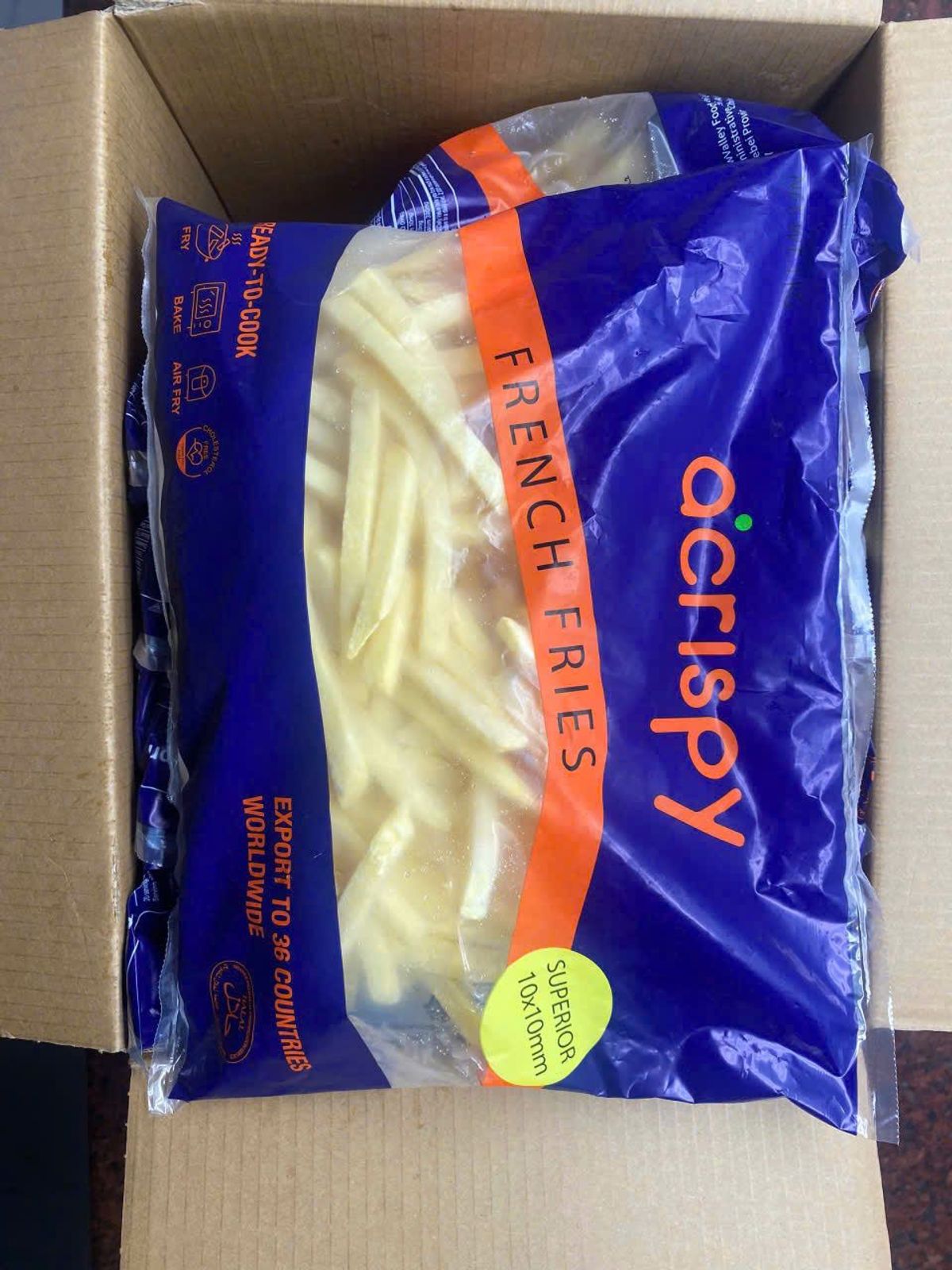 Khoai tây cong 10mm Acrispy 1kg (giao tphcm) Khoai tây cong 10mm Acrispy 1kg (giao tphcm)