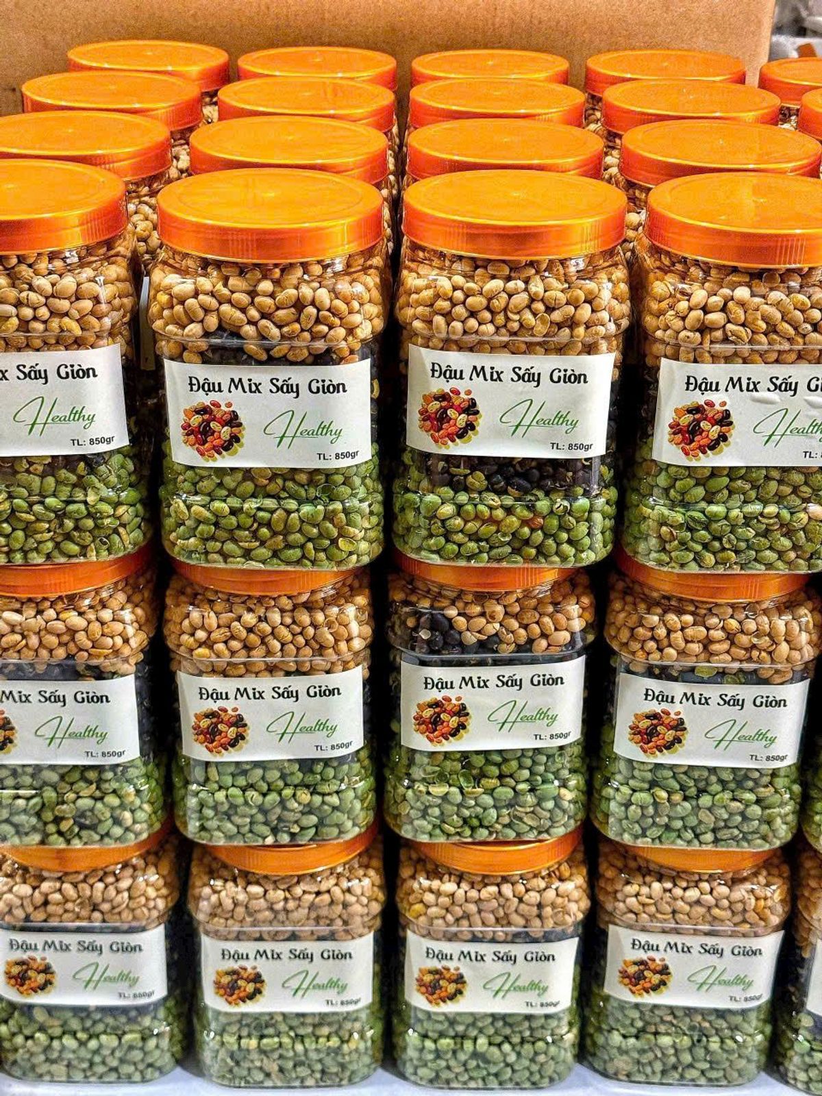 ĐẬU SẤY GIÒN MIX 3 VỊ DINH DƯỠNG 600G - WINNIE HOUSE ĐẬU SẤY GIÒN MIX 3 VỊ DINH DƯỠNG 600G - WINNIE HOUSE