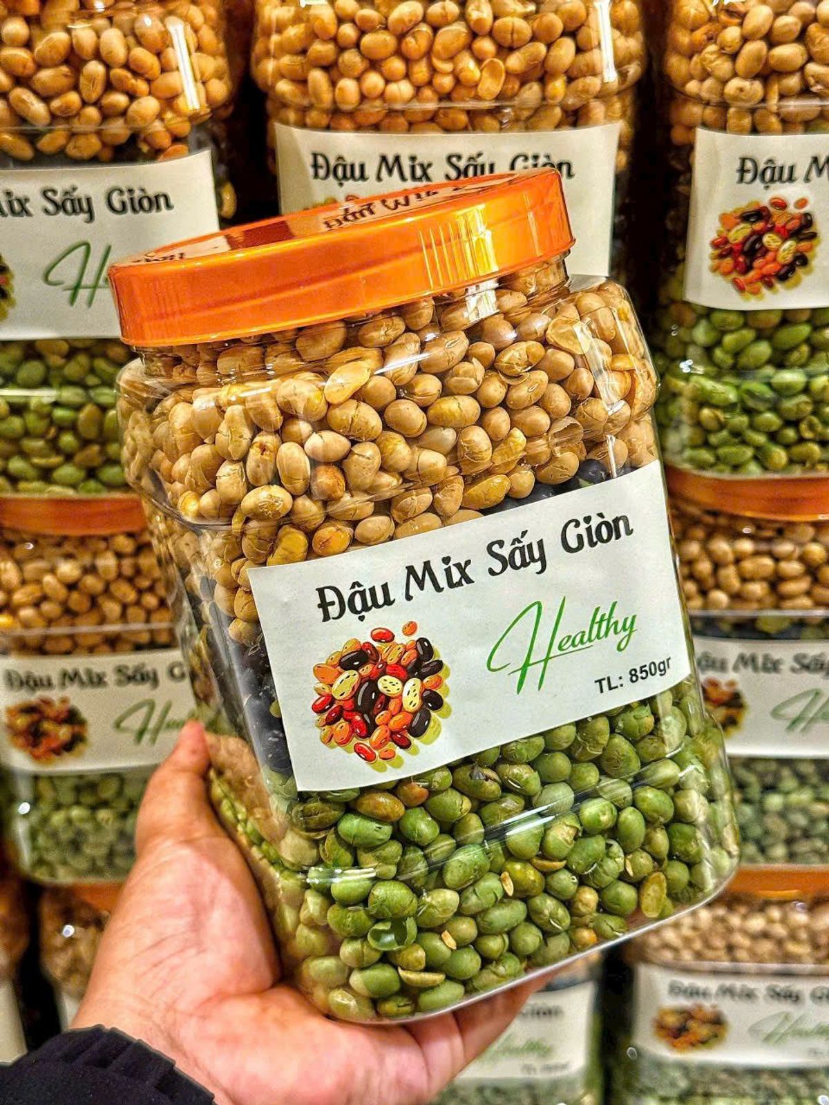 ĐẬU SẤY GIÒN MIX 3 VỊ DINH DƯỠNG 600G - WINNIE HOUSE ĐẬU SẤY GIÒN MIX 3 VỊ DINH DƯỠNG 600G - WINNIE HOUSE