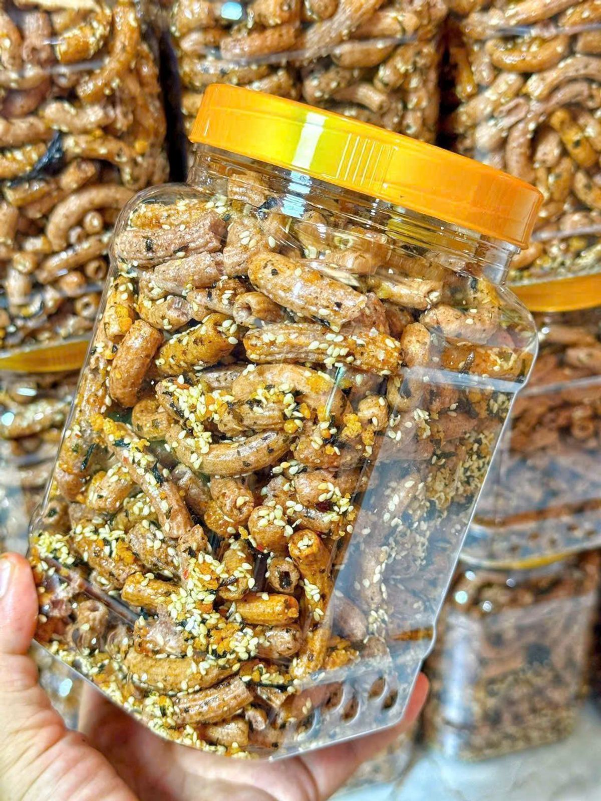 NUI GẠO LỨC SẤY RONG BIỂN – ĂN VẶT GIÒN NGON KHÔNG LO TĂNG CÂN 500G - WINNIE HOUSE NUI GẠO LỨC SẤY RONG BIỂN – ĂN VẶT GIÒN NGON KHÔNG LO TĂNG CÂN 500G - WINNIE HOUSE