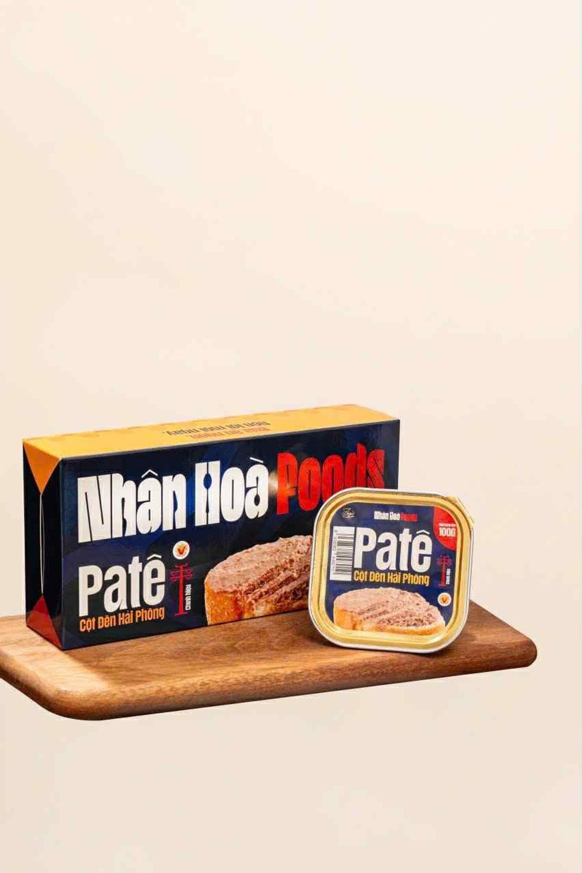 Pate cột đèn Hải Phòng Nhân Hoà Food họp 100gr Pate cột đèn Hải Phòng Nhân Hoà Food họp 100gr