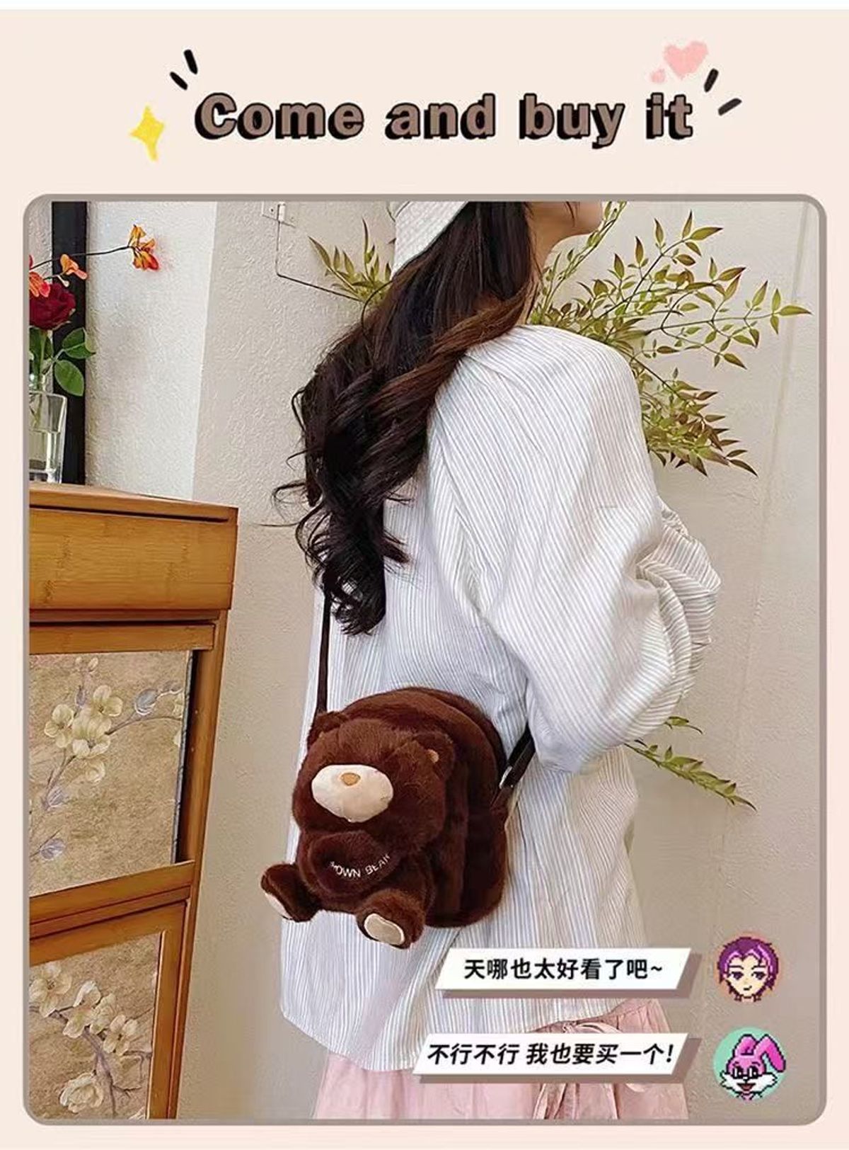 TÚI ĐEO CHÉO CAPIPARA KHOANH TAY SIÊU CUTE, NHÌN LÀ YÊU NGAY A855 - WINNIE HOUSE TÚI ĐEO CHÉO CAPIPARA KHOANH TAY SIÊU CUTE, NHÌN LÀ YÊU NGAY A855 - WINNIE HOUSE