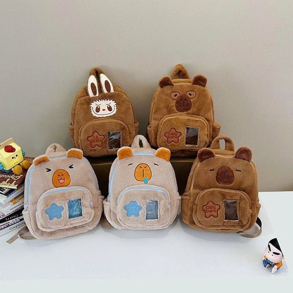 BALO MẦM NON SIÊU CUTE CAPIPARA, LABUBU PHỐI KÍNH DỄ THƯƠNG A854 - WINNIE HOUSE BALO MẦM NON SIÊU CUTE CAPIPARA, LABUBU PHỐI KÍNH DỄ THƯƠNG A854 - WINNIE HOUSE