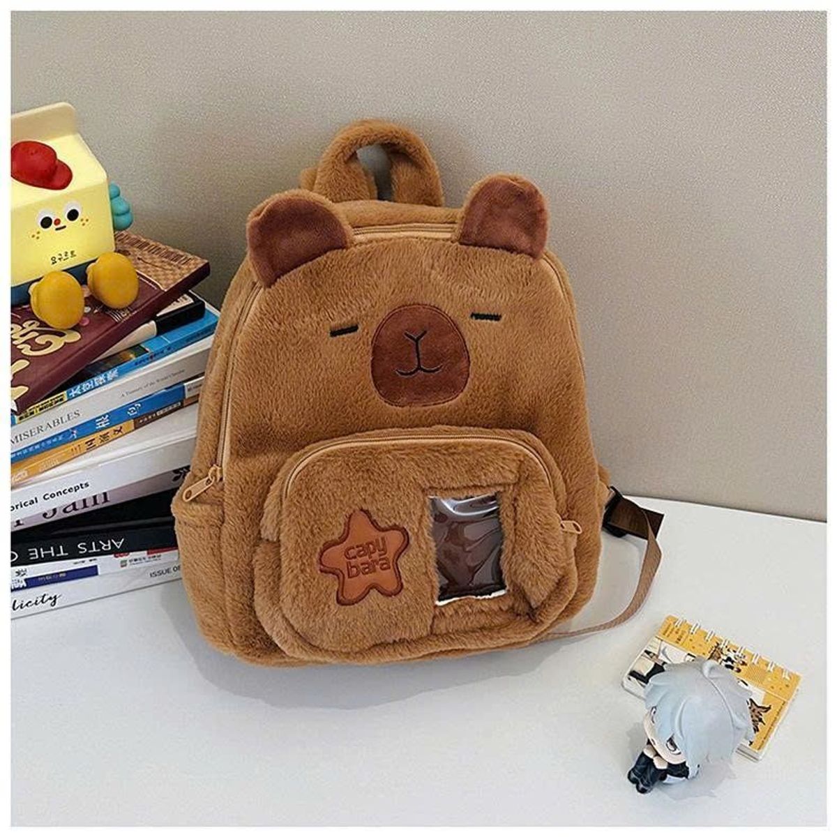 BALO MẦM NON SIÊU CUTE CAPIPARA, LABUBU PHỐI KÍNH DỄ THƯƠNG A854 - WINNIE HOUSE BALO MẦM NON SIÊU CUTE CAPIPARA, LABUBU PHỐI KÍNH DỄ THƯƠNG A854 - WINNIE HOUSE