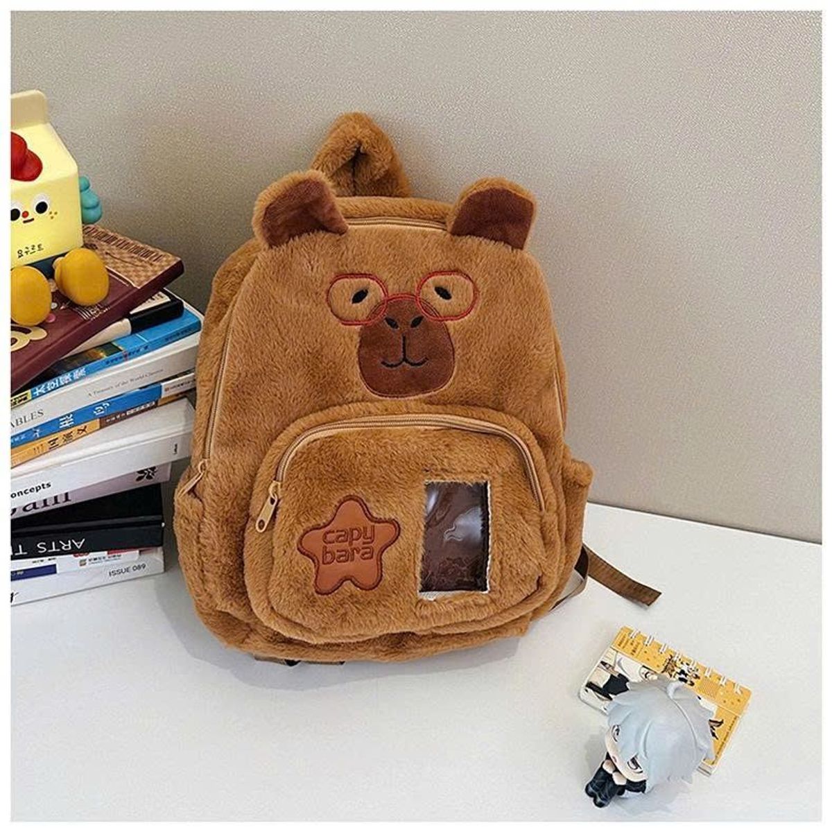 BALO MẦM NON SIÊU CUTE CAPIPARA, LABUBU PHỐI KÍNH DỄ THƯƠNG A854 - WINNIE HOUSE BALO MẦM NON SIÊU CUTE CAPIPARA, LABUBU PHỐI KÍNH DỄ THƯƠNG A854 - WINNIE HOUSE