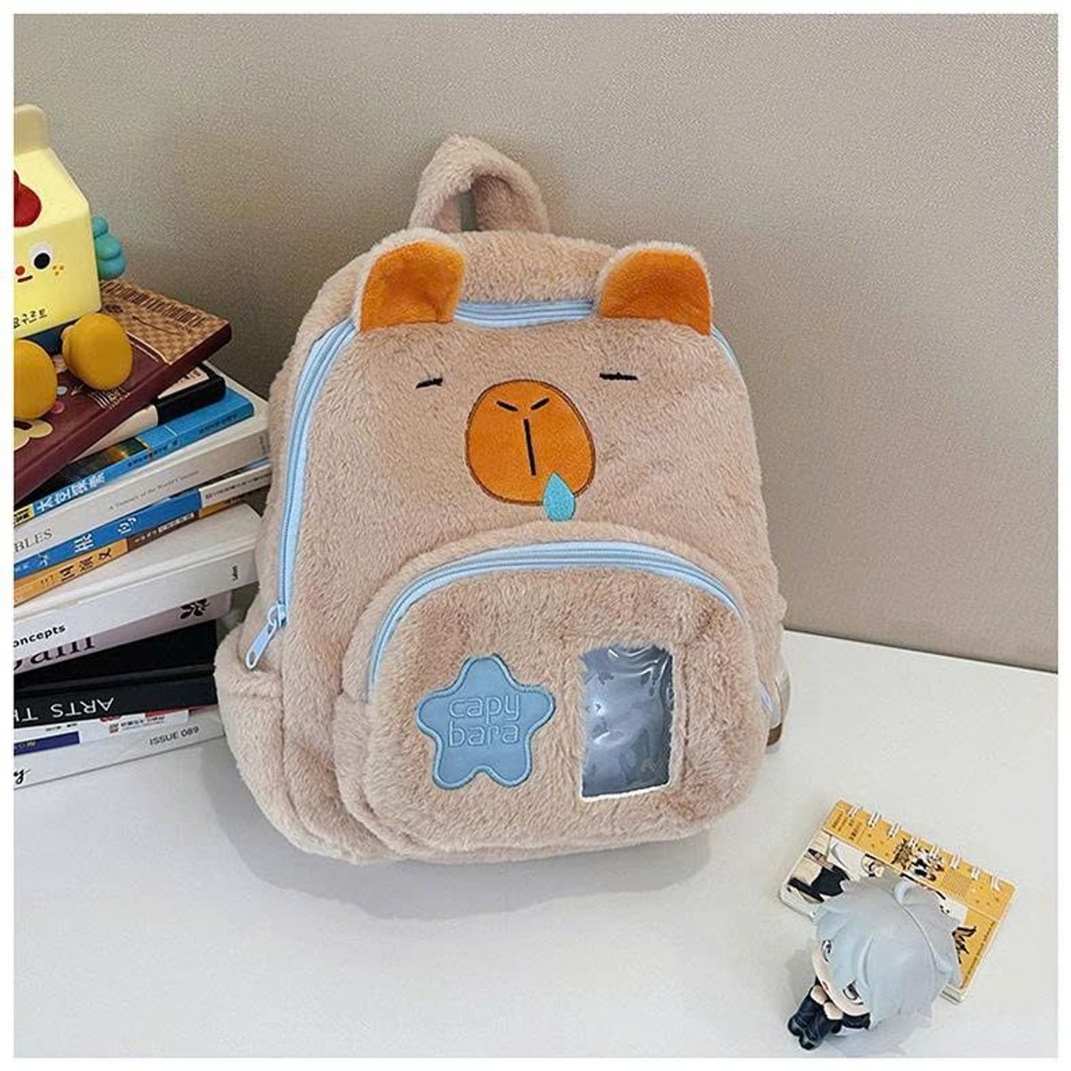 BALO MẦM NON SIÊU CUTE CAPIPARA, LABUBU PHỐI KÍNH DỄ THƯƠNG A854 - WINNIE HOUSE BALO MẦM NON SIÊU CUTE CAPIPARA, LABUBU PHỐI KÍNH DỄ THƯƠNG A854 - WINNIE HOUSE