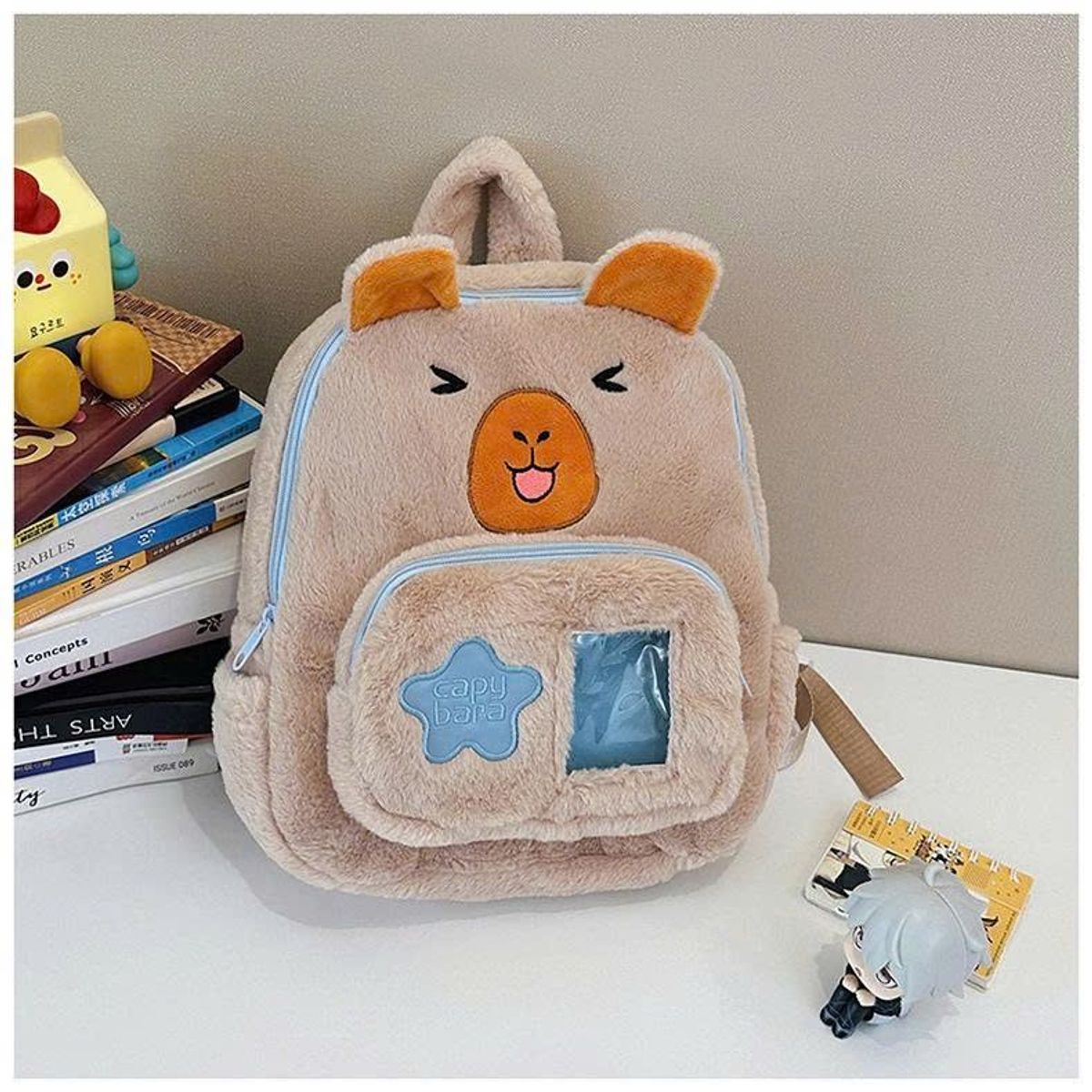 BALO MẦM NON SIÊU CUTE CAPIPARA, LABUBU PHỐI KÍNH DỄ THƯƠNG A854 - WINNIE HOUSE BALO MẦM NON SIÊU CUTE CAPIPARA, LABUBU PHỐI KÍNH DỄ THƯƠNG A854 - WINNIE HOUSE