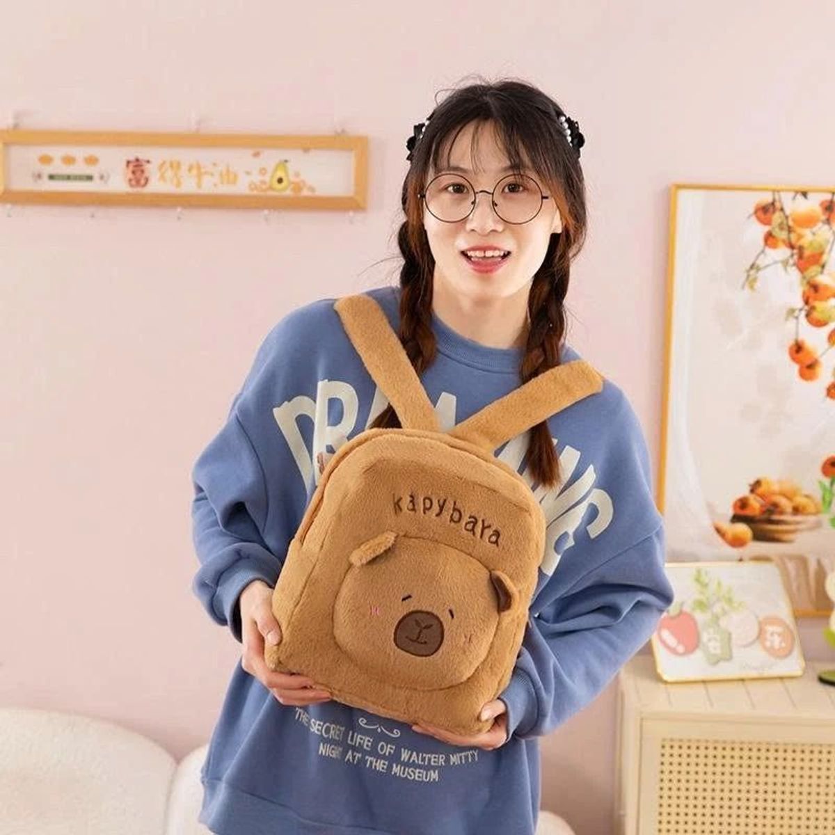 BALO MẦM NON CAPIPARA MẶT NỔI BIỂU CẢM SIÊU CUTE A856 - WINNIE HOUSE BALO MẦM NON CAPIPARA MẶT NỔI BIỂU CẢM SIÊU CUTE A856 - WINNIE HOUSE
