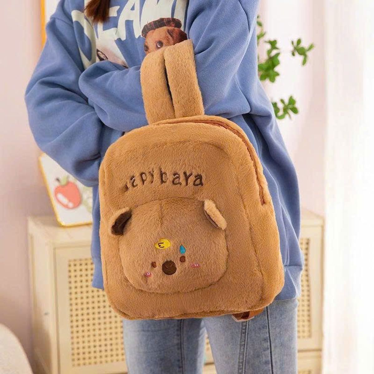 BALO MẦM NON CAPIPARA MẶT NỔI BIỂU CẢM SIÊU CUTE A856 - WINNIE HOUSE BALO MẦM NON CAPIPARA MẶT NỔI BIỂU CẢM SIÊU CUTE A856 - WINNIE HOUSE