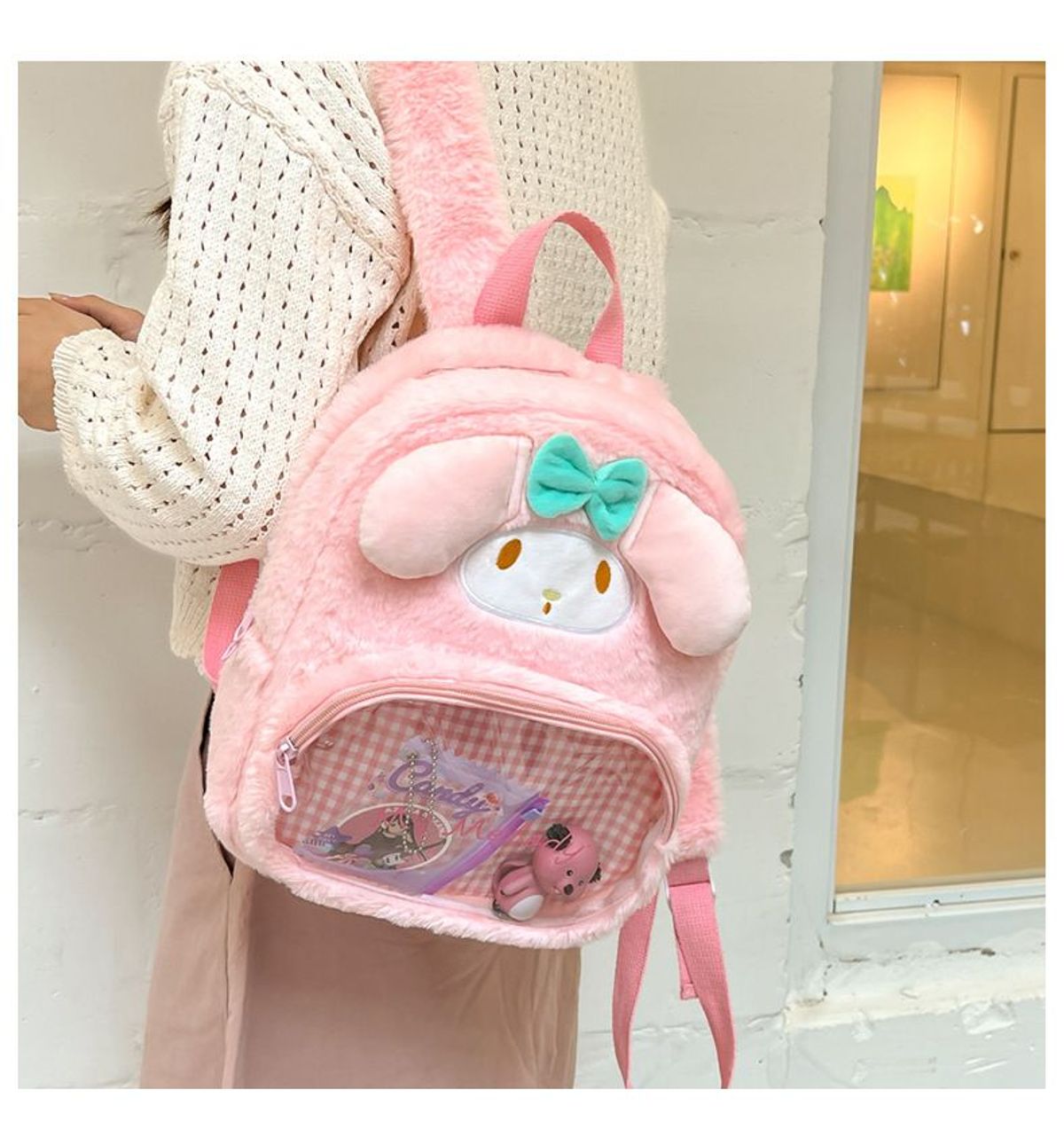 BALO LÔNG HOẠT HÌNH SANRIO PHỐI KÍNH – DỄ THƯƠNG HẾT NẤC - WINNIE HOUSE BALO LÔNG HOẠT HÌNH SANRIO PHỐI KÍNH – DỄ THƯƠNG HẾT NẤC - WINNIE HOUSE