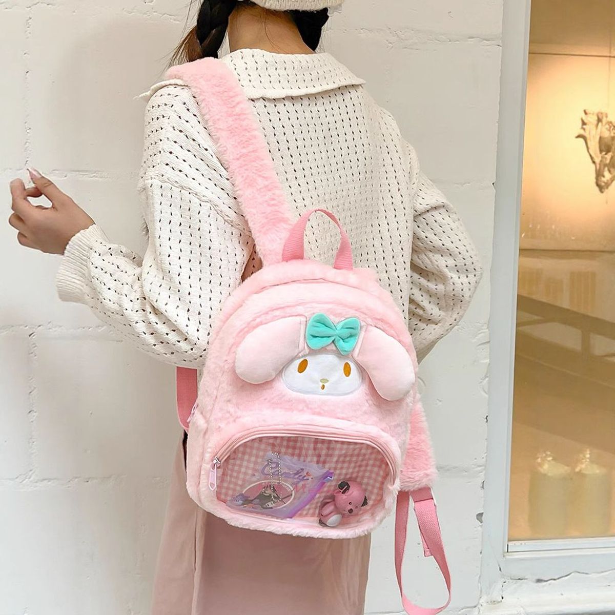 BALO LÔNG HOẠT HÌNH SANRIO PHỐI KÍNH – DỄ THƯƠNG HẾT NẤC - WINNIE HOUSE BALO LÔNG HOẠT HÌNH SANRIO PHỐI KÍNH – DỄ THƯƠNG HẾT NẤC - WINNIE HOUSE