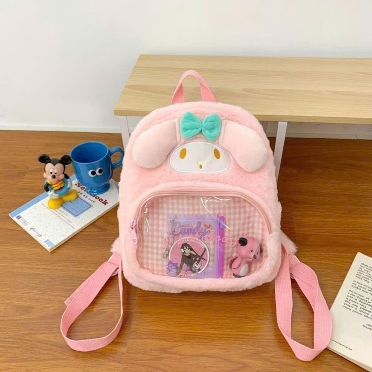 BALO LÔNG HOẠT HÌNH SANRIO PHỐI KÍNH – DỄ THƯƠNG HẾT NẤC - WINNIE HOUSE BALO LÔNG HOẠT HÌNH SANRIO PHỐI KÍNH – DỄ THƯƠNG HẾT NẤC - WINNIE HOUSE