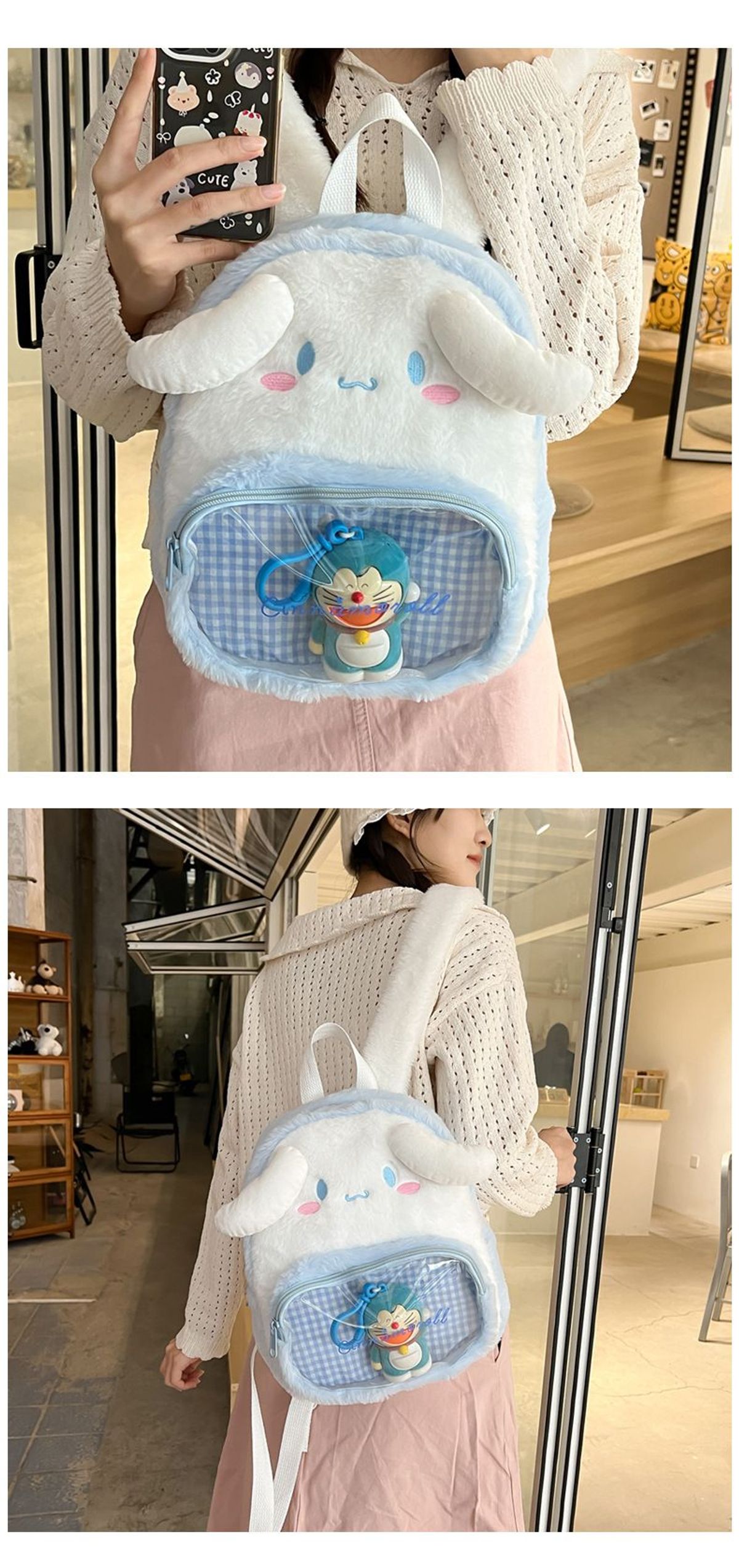 BALO LÔNG HOẠT HÌNH SANRIO PHỐI KÍNH – DỄ THƯƠNG HẾT NẤC - WINNIE HOUSE BALO LÔNG HOẠT HÌNH SANRIO PHỐI KÍNH – DỄ THƯƠNG HẾT NẤC - WINNIE HOUSE