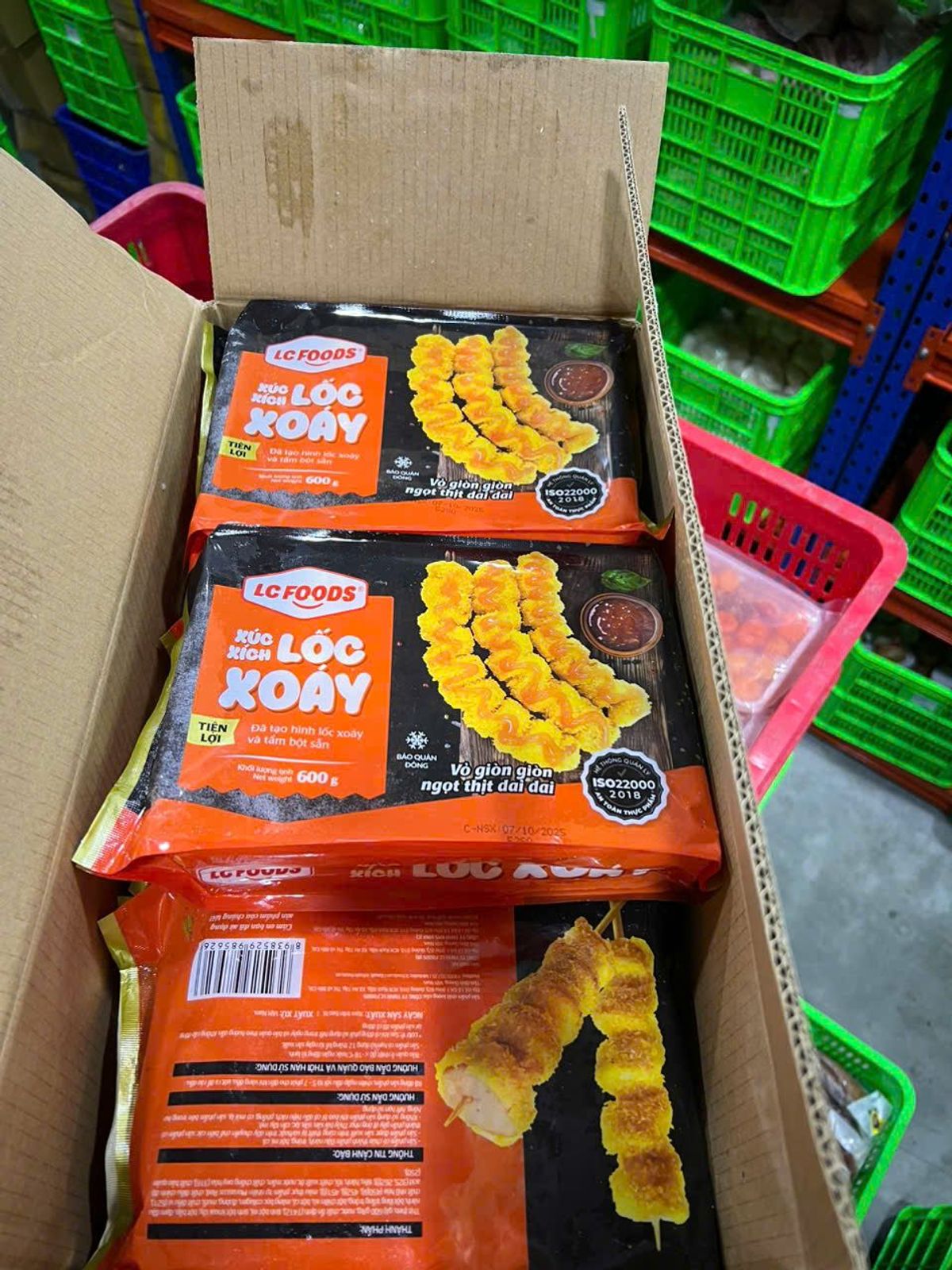 Xúc xích LC lóc xoáy 600gr (giao tphcm hoả tốc) Xúc xích LC lóc xoáy 600gr (giao tphcm hoả tốc)