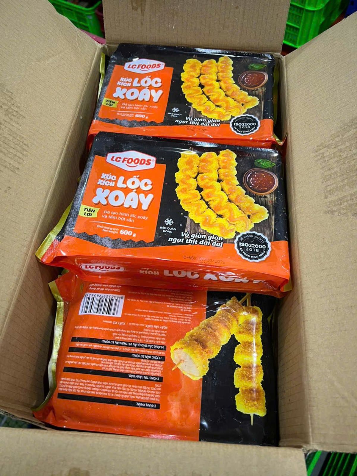 Xúc xích LC lóc xoáy 600gr (giao tphcm hoả tốc) Xúc xích LC lóc xoáy 600gr (giao tphcm hoả tốc)