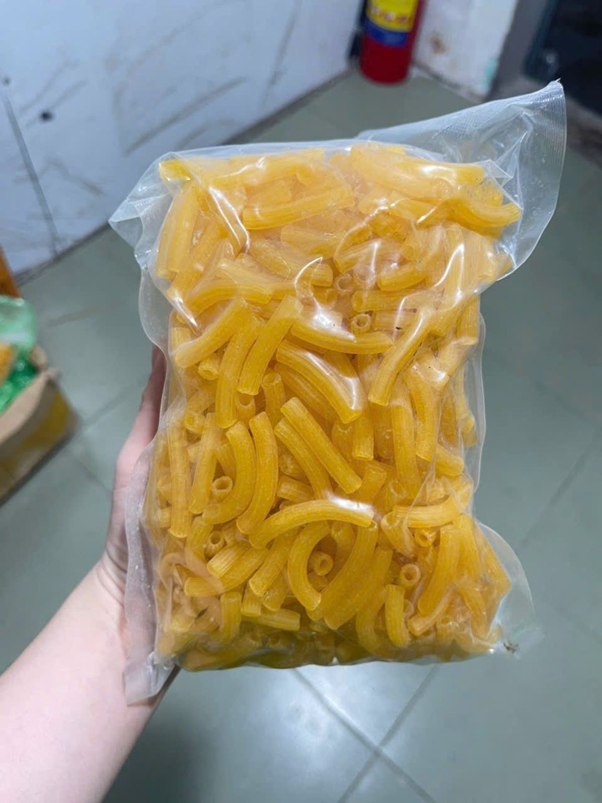 Nui ống vàng bịch 500gr Nui ống vàng bịch 500gr